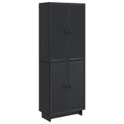 Set ormara 2 pcs Crna 66 x 34,5 x 90 cm Konstruirano drvo