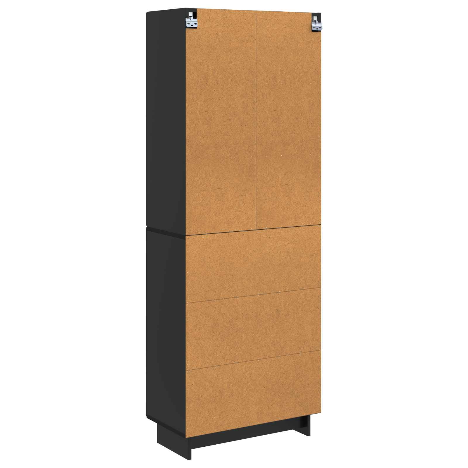 Set ormara 2 pcs Crna 66 x 34,5 x 90 cm Konstruirano drvo