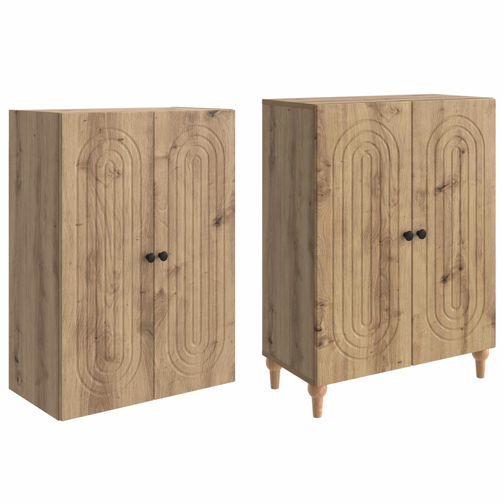 Set ormara 2 pcs 66 x 34,5 x 90 cm Konstruirano drvo