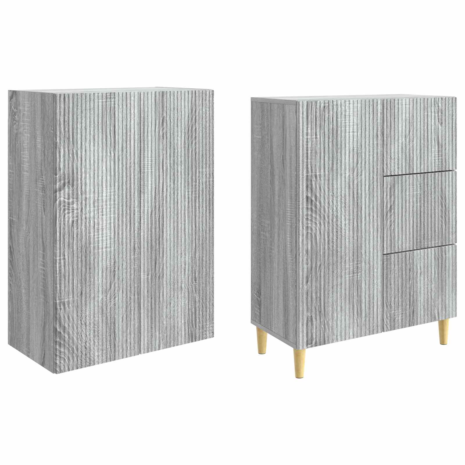 Set ormara 2 pcs Siva Sonoma 66 x 34,5 x 90 cm