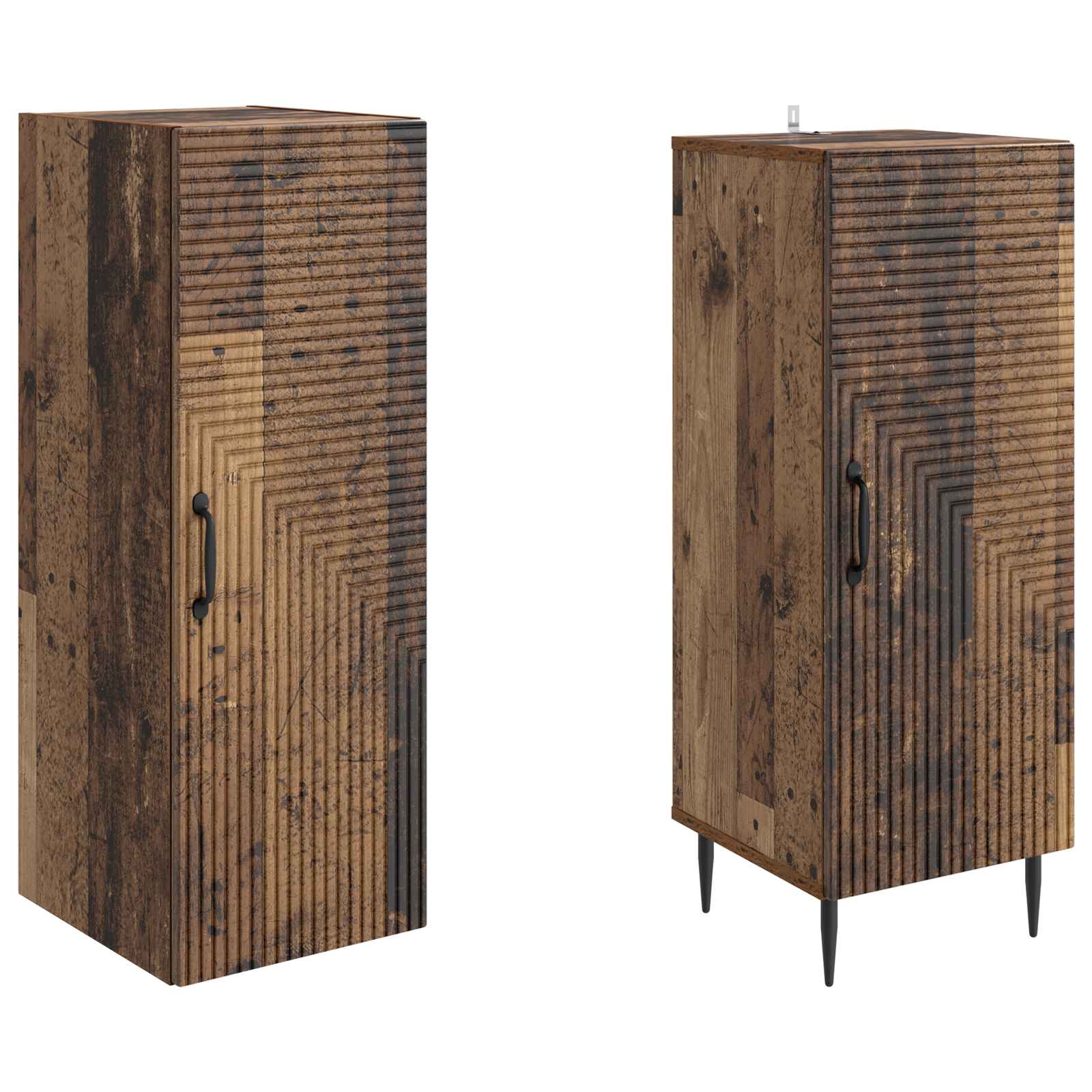 Set ormara 2 pcs Staro drvo 33 x 34,5 x 89,5 cm