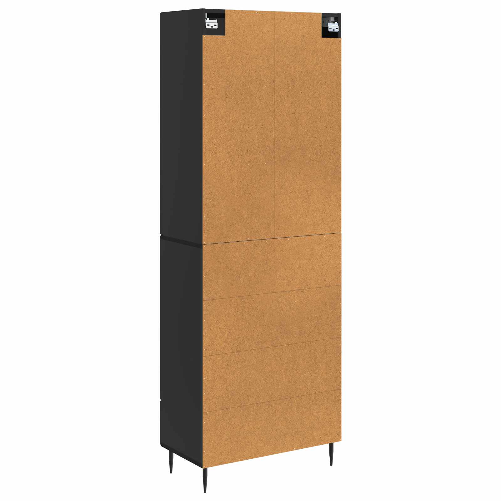Set ormara 2 pcs Crna 66 x 34,5 x 90 cm Konstruirano drvo