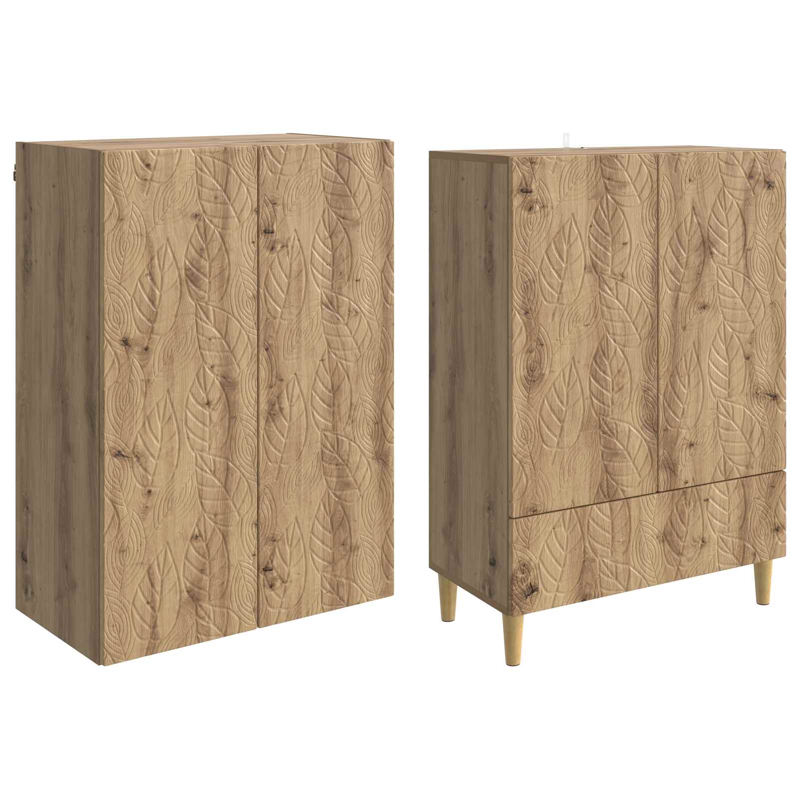 Set ormara 2 pcs Hrast artisan Konstruirano drvo