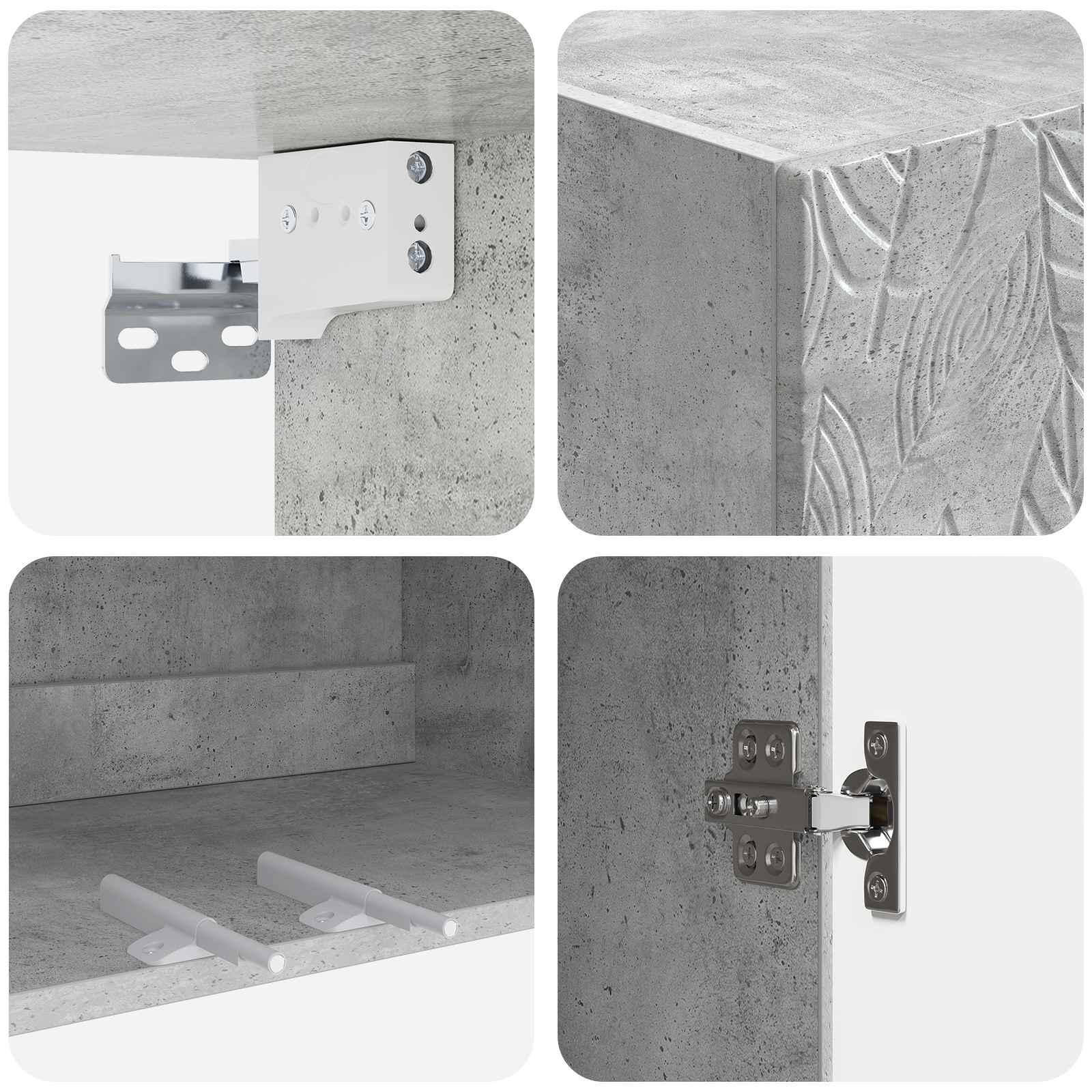 2 pcs Betonska siva