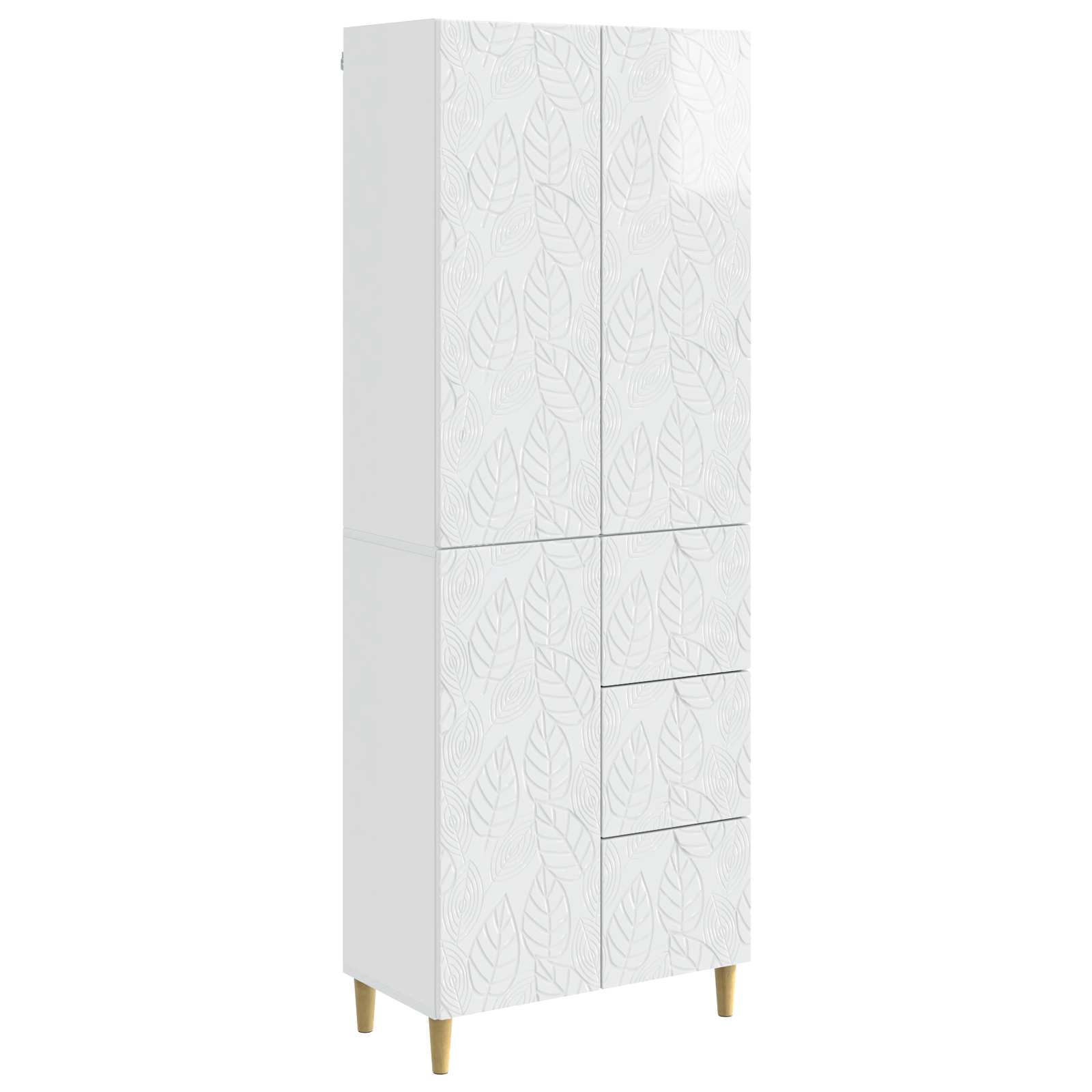2 pcs Bijela visokog sjaja