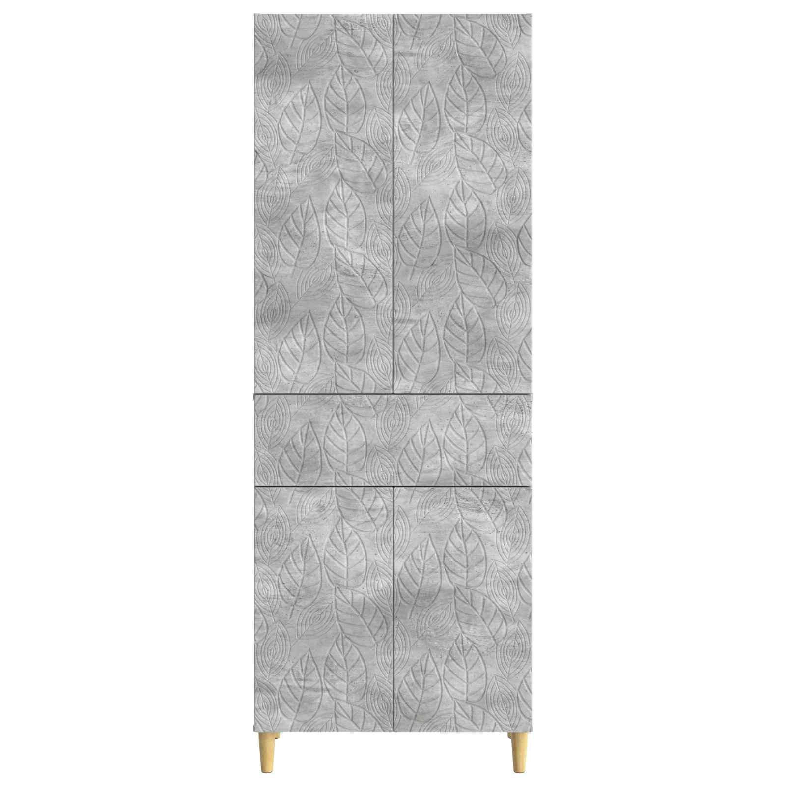 Set ormara 2 pcs Betonska siva Konstruirano drvo