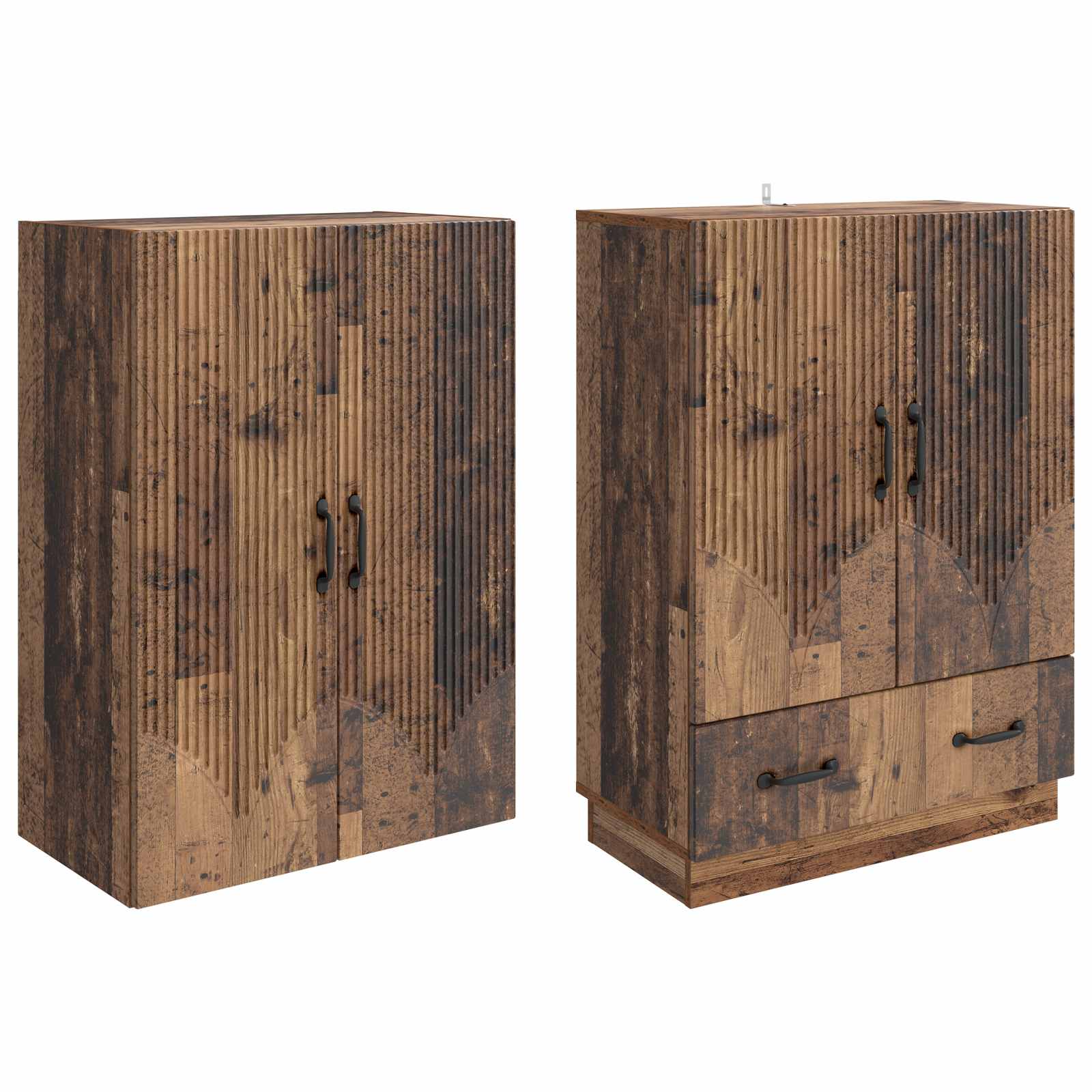 Set ormara 2 pcs Staro drvo Konstruirano drvo
