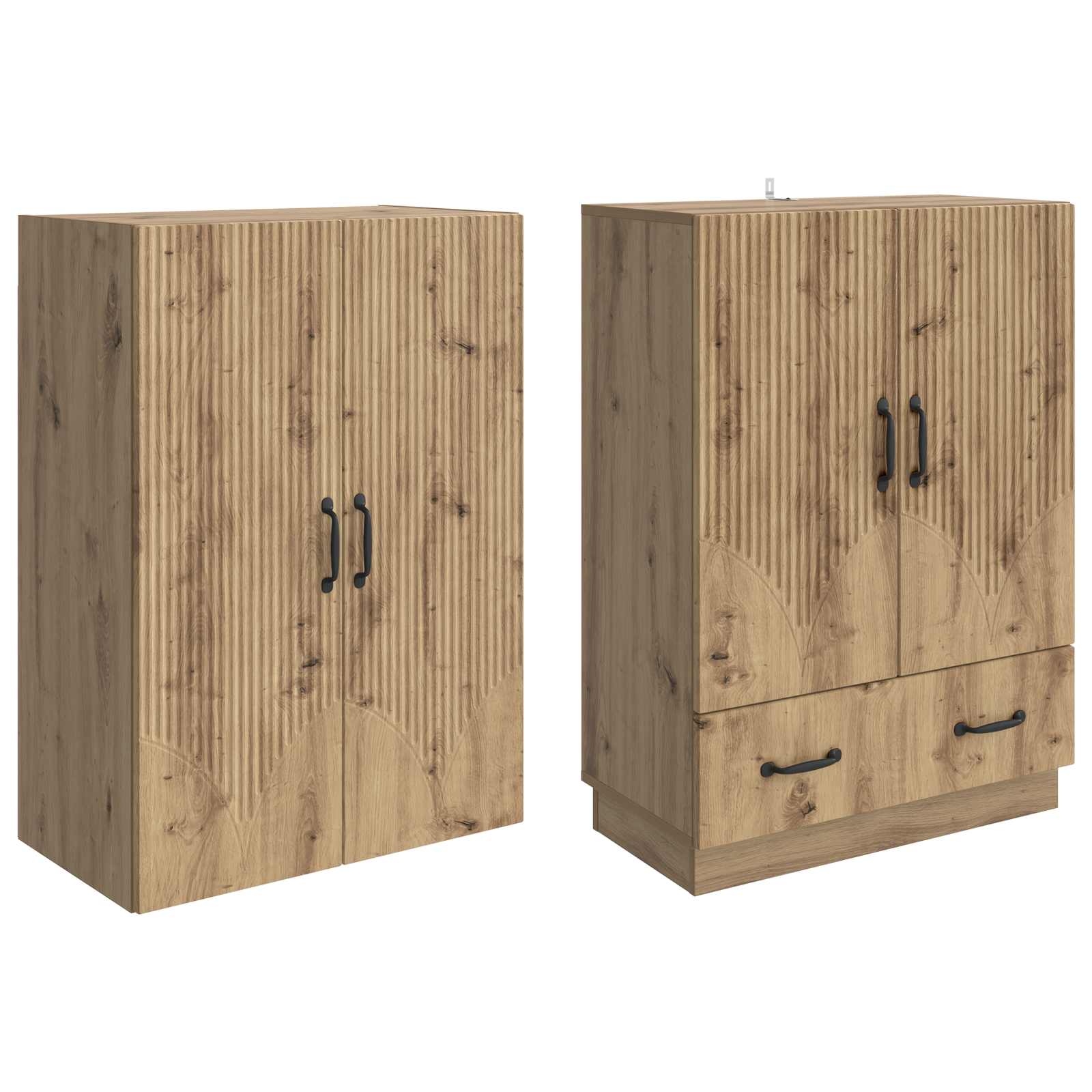 Set ormara 2 pcs Hrast artisan Konstruirano drvo