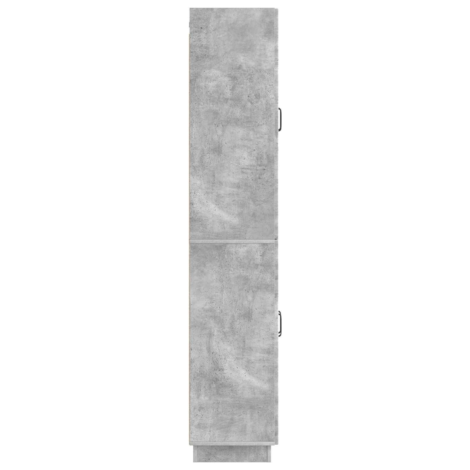 Set ormara 2 pcs Betonska siva Konstruirano drvo