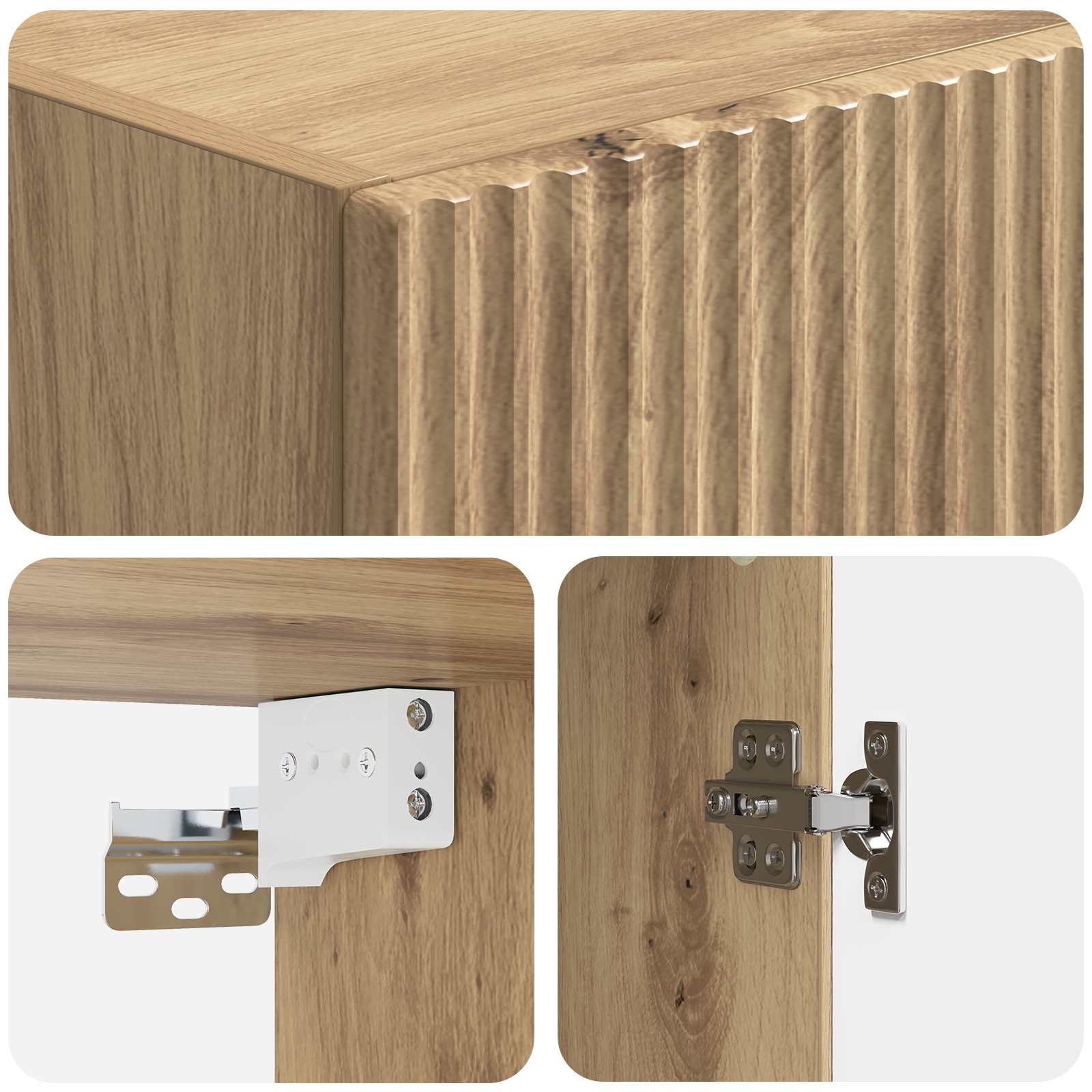 Set ormara 2 pcs Hrast artisan Konstruirano drvo