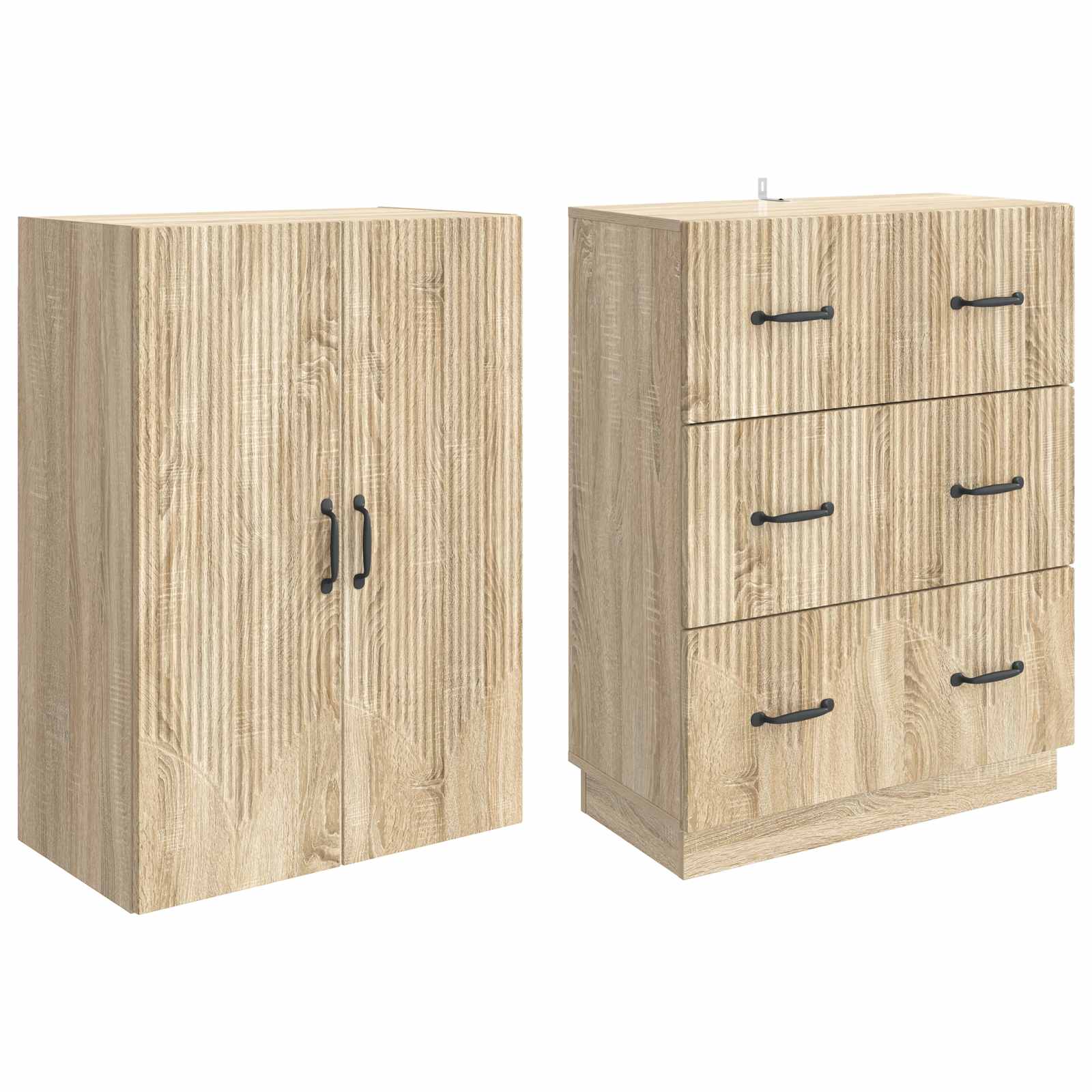 Set ormara 2 pcs Hrast sonoma 66 x 34,5 x 87 cm