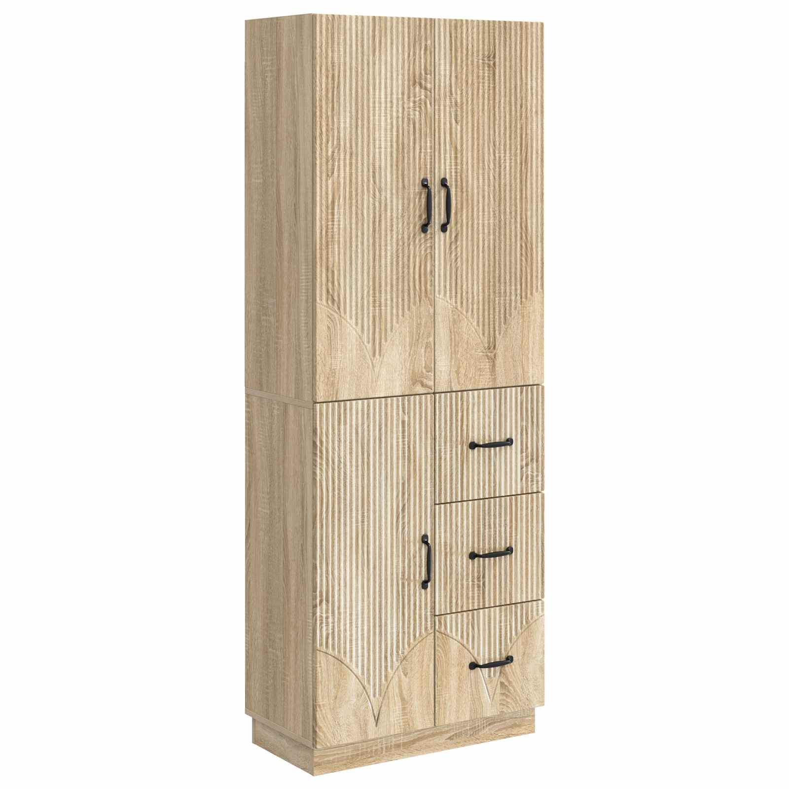Set ormara 2 pcs Hrast sonoma Konstruirano drvo
