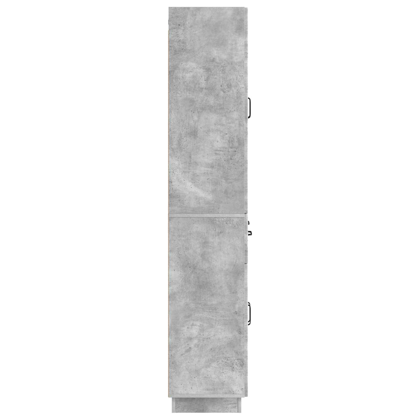 Set ormara 2 pcs Betonska siva Konstruirano drvo