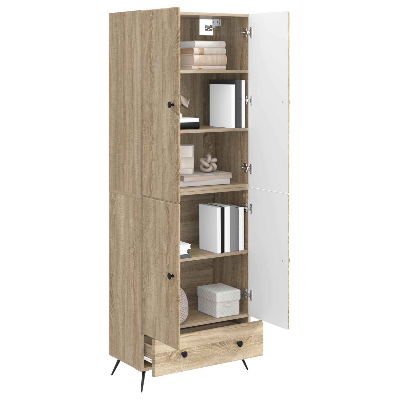 Set ormara 2 pcs Hrast sonoma Konstruirano drvo