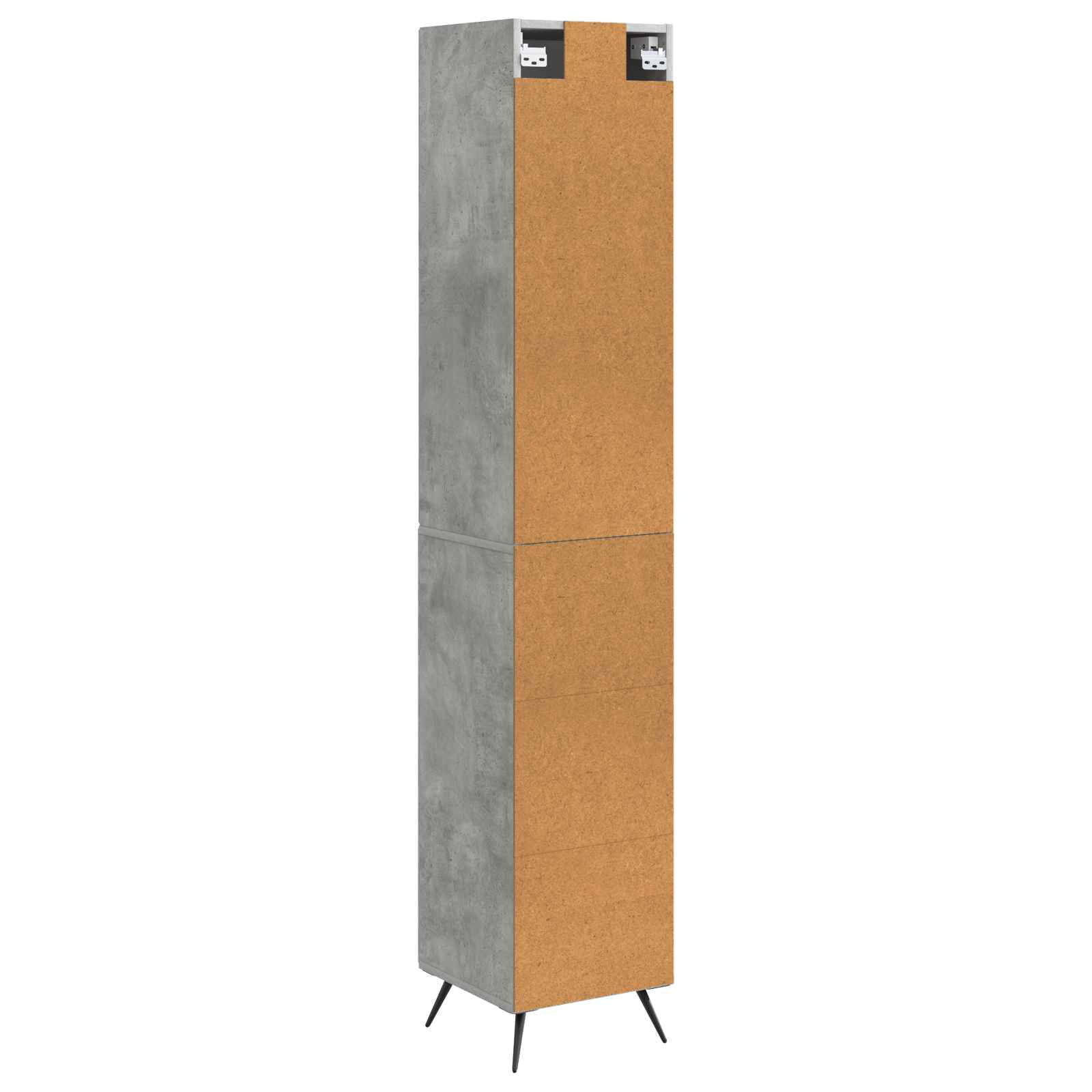 Set ormara 2 pcs Betonska siva Konstruirano drvo