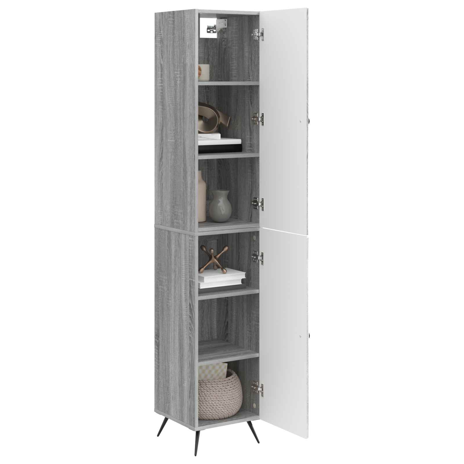 Set ormara 2 pcs Siva Sonoma Konstruirano drvo