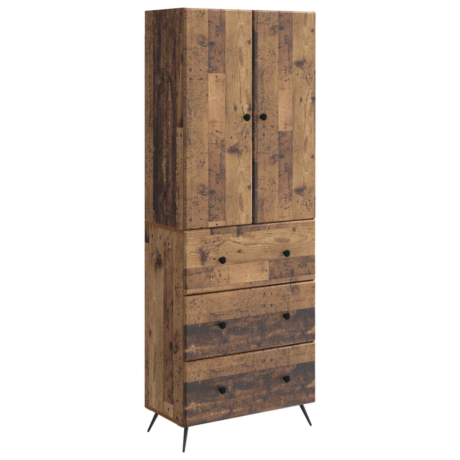 Set ormara 2 pcs Staro drvo 66 x 34,5 x 90 cm Konstruirano drvo