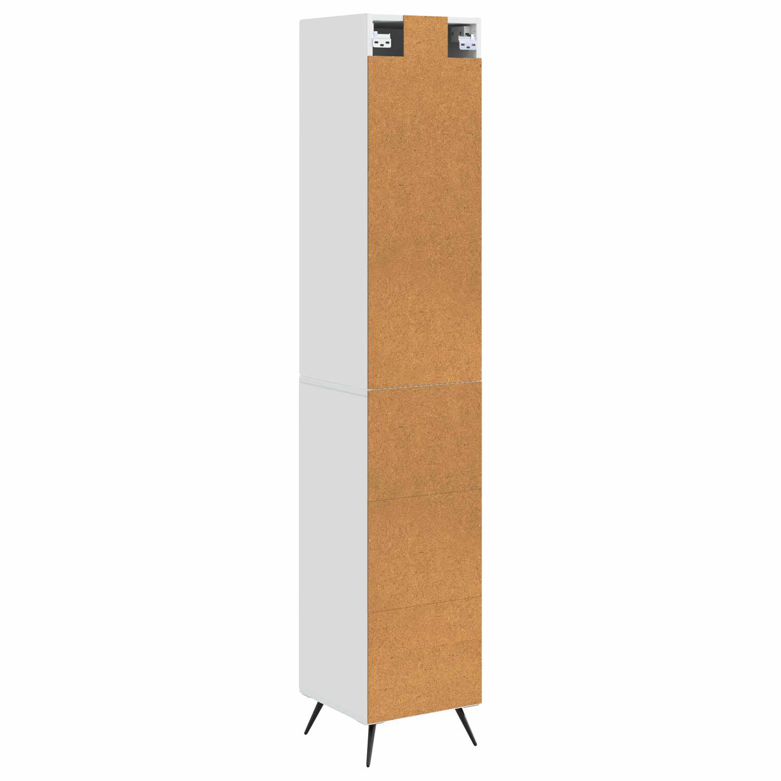 Set ormara 2 pcs Bijela visokog sjaja 34,5 x 34,5 x 90 cm