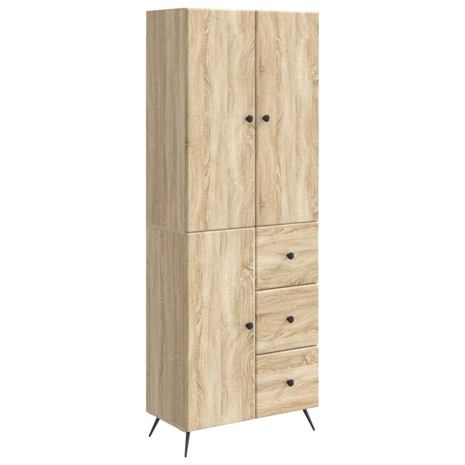 Set ormara 2 pcs Hrast sonoma Konstruirano drvo