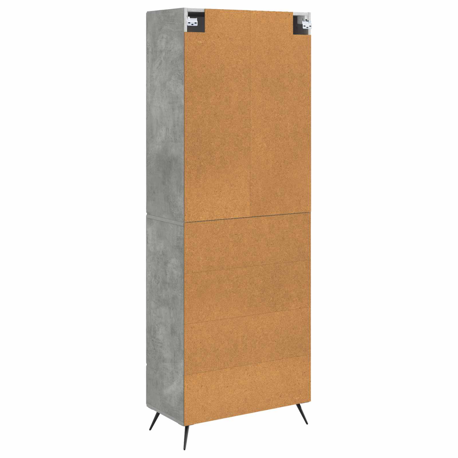 Set ormara 2 pcs Betonska siva Konstruirano drvo
