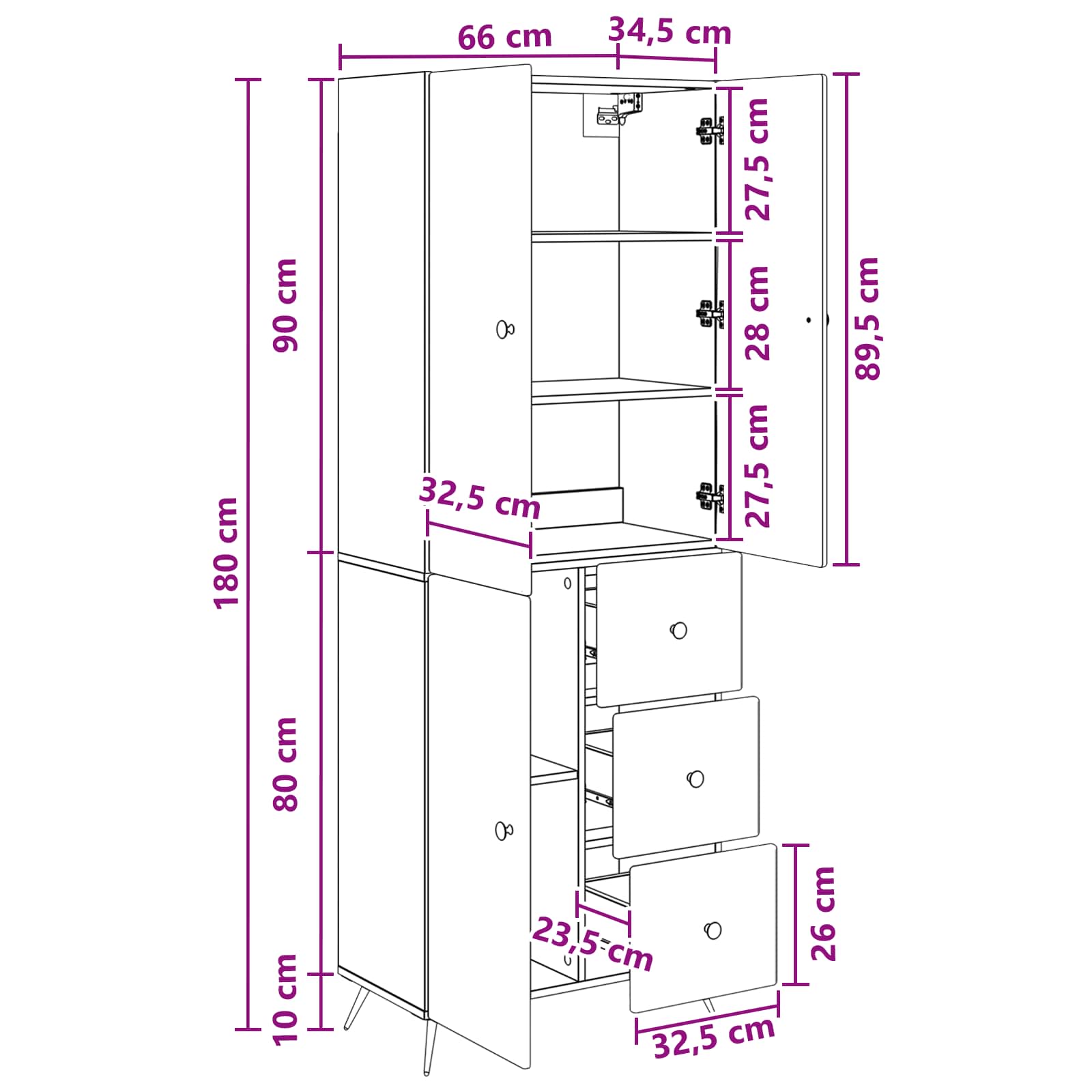Set ormara 2 pcs Staro drvo Konstruirano drvo