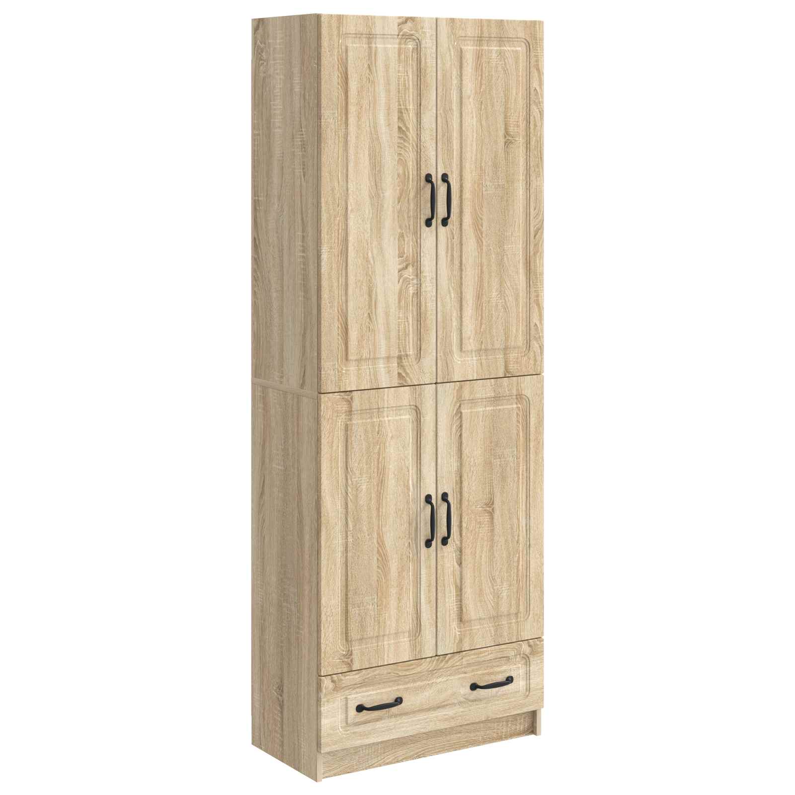 Set ormara 2 pcs Hrast sonoma Konstruirano drvo