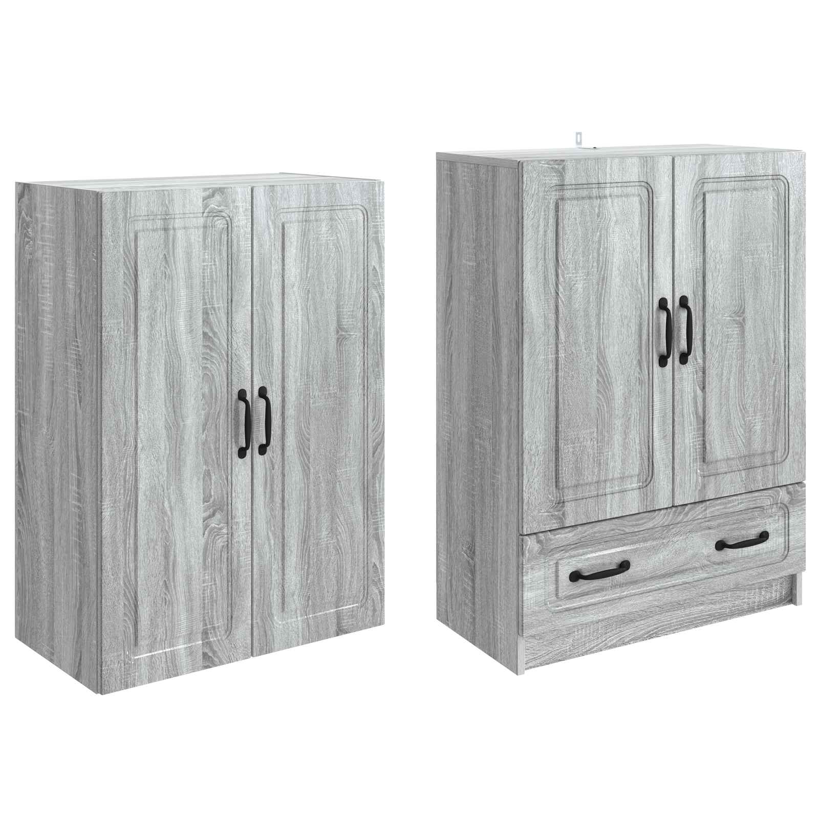 Set ormara 2 pcs Siva Sonoma Konstruirano drvo