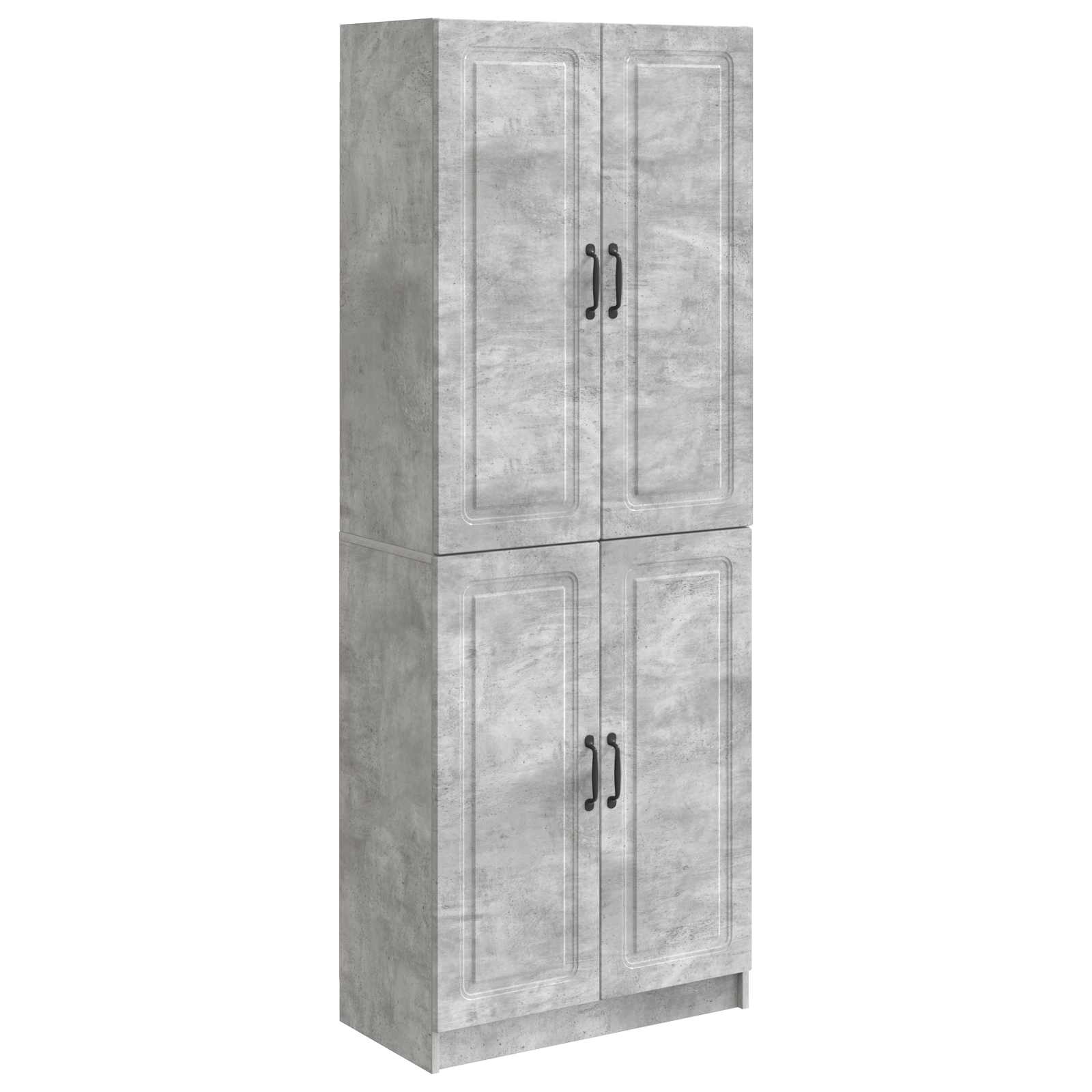 Set ormara 2 pcs Betonska siva Konstruirano drvo