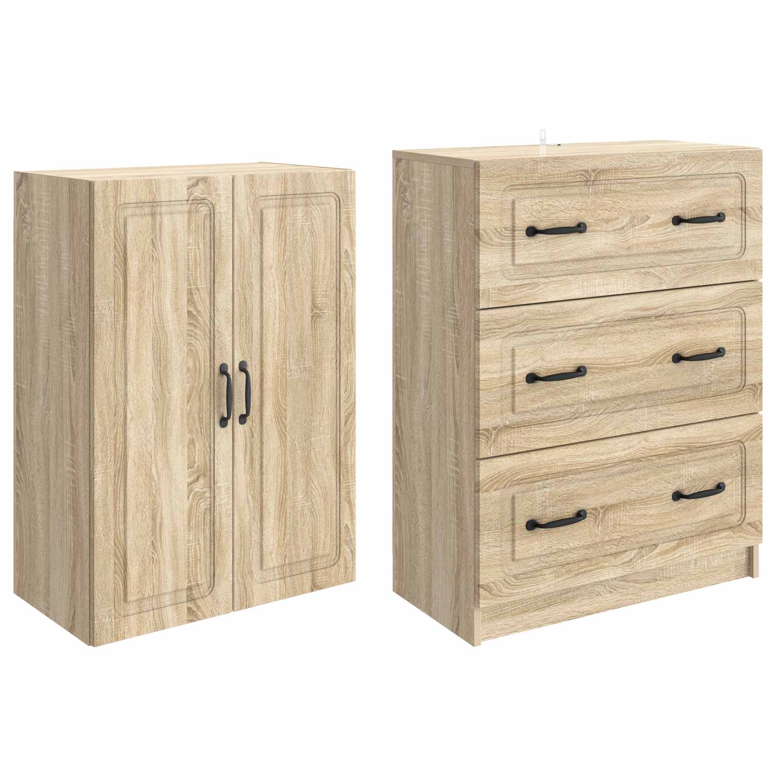 Set ormara 2 pcs Hrast sonoma 66 x 34,5 x 87 cm