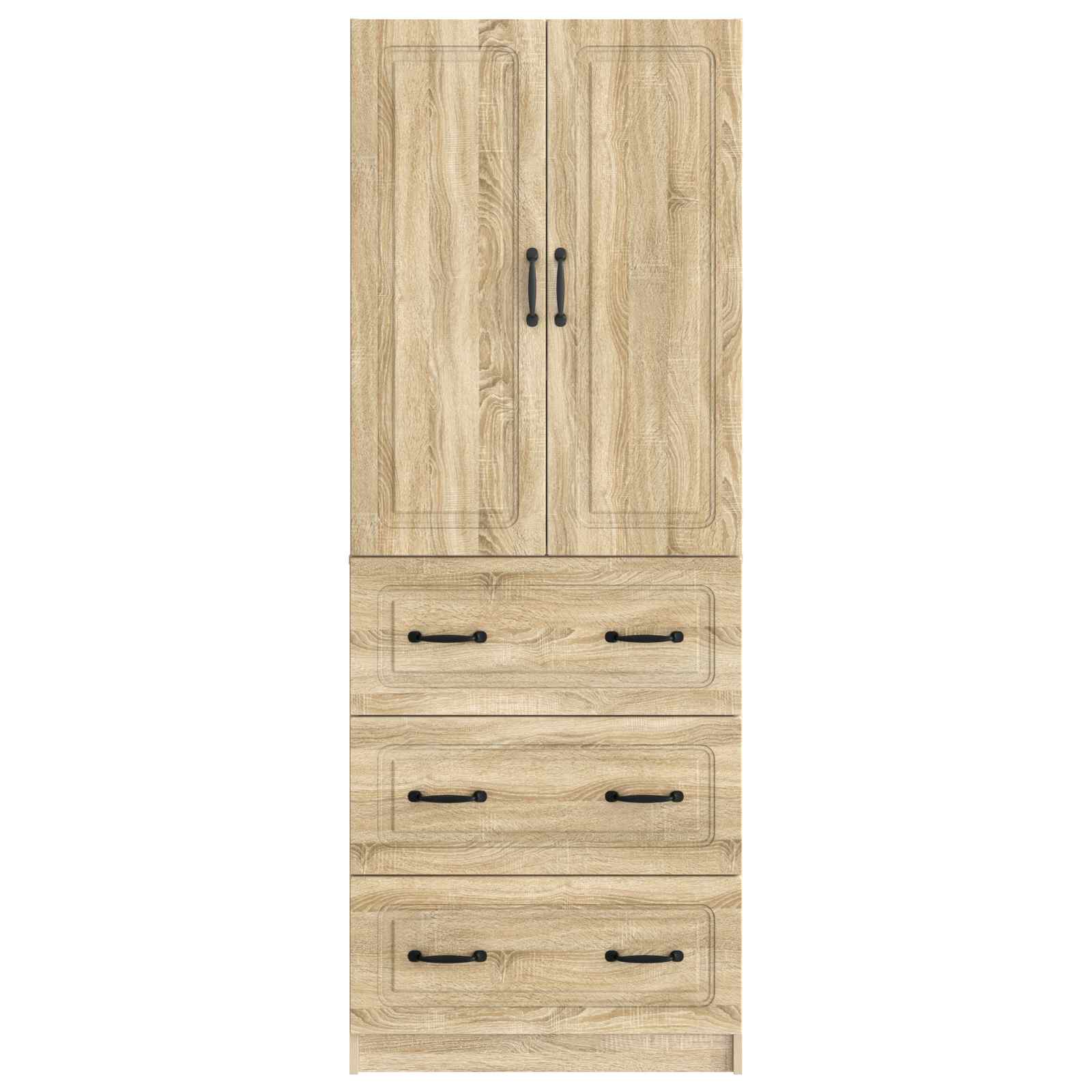 Set ormara 2 pcs Hrast sonoma 66 x 34,5 x 87 cm