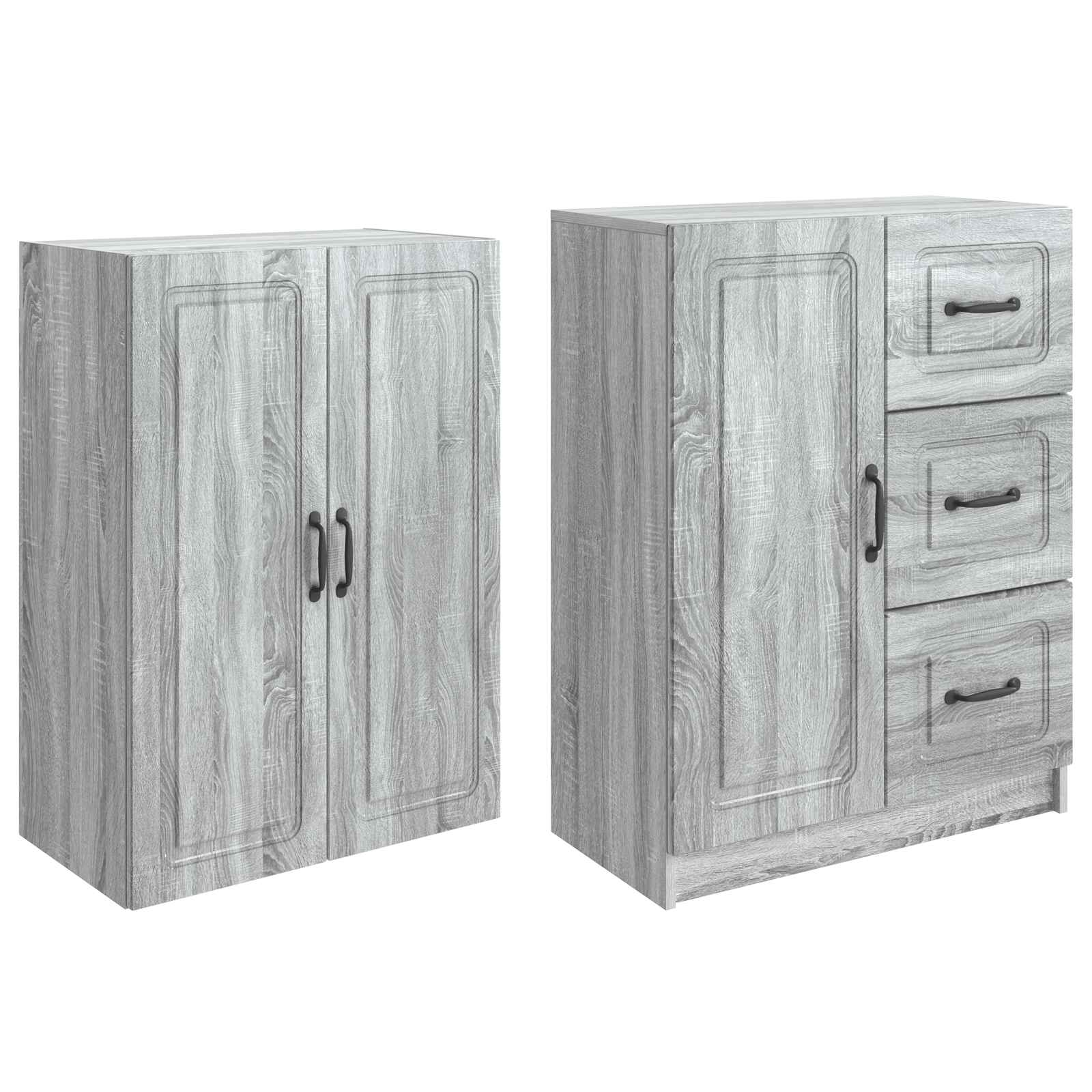 Set ormara 2 pcs Siva Sonoma Konstruirano drvo