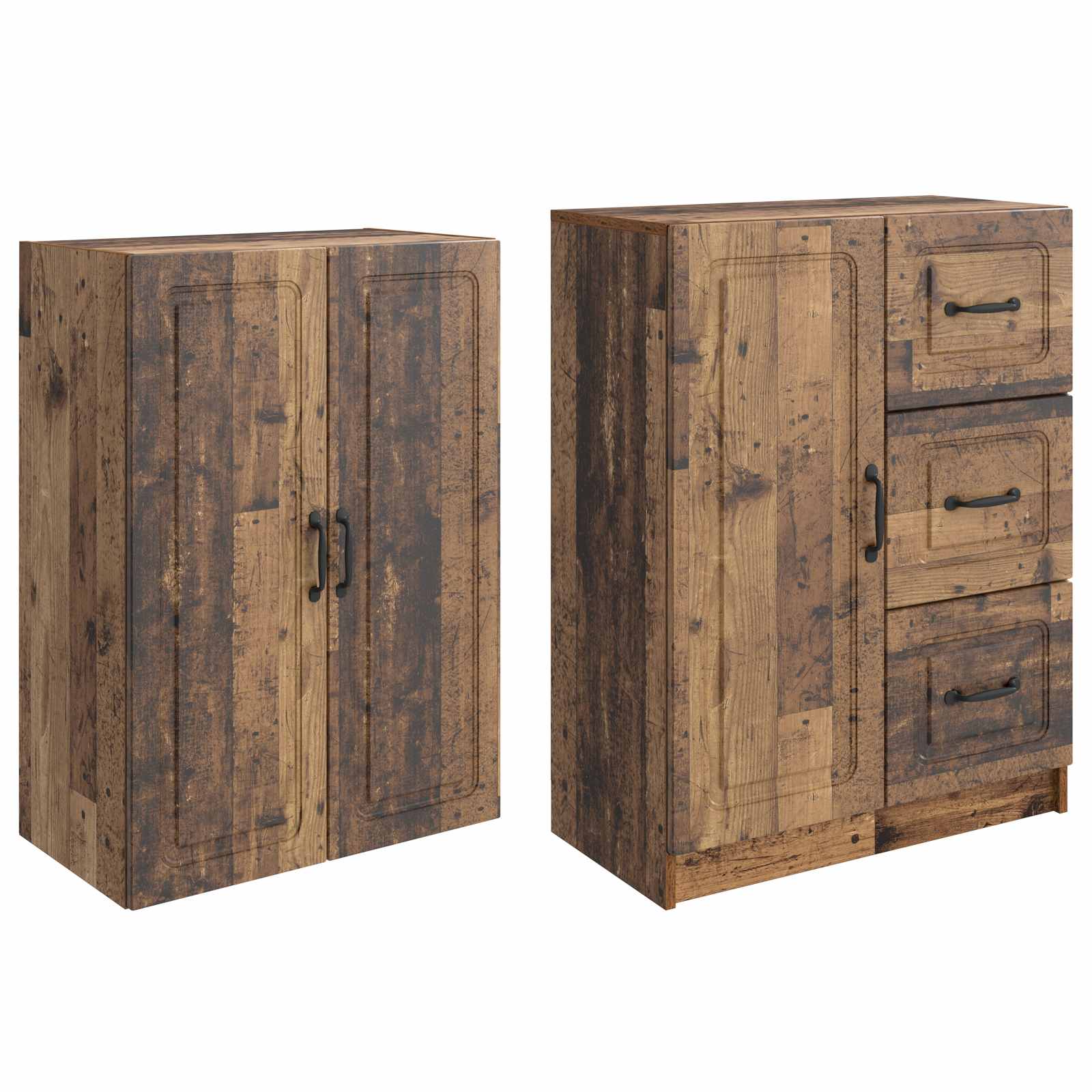 Set ormara 2 pcs Staro drvo Konstruirano drvo