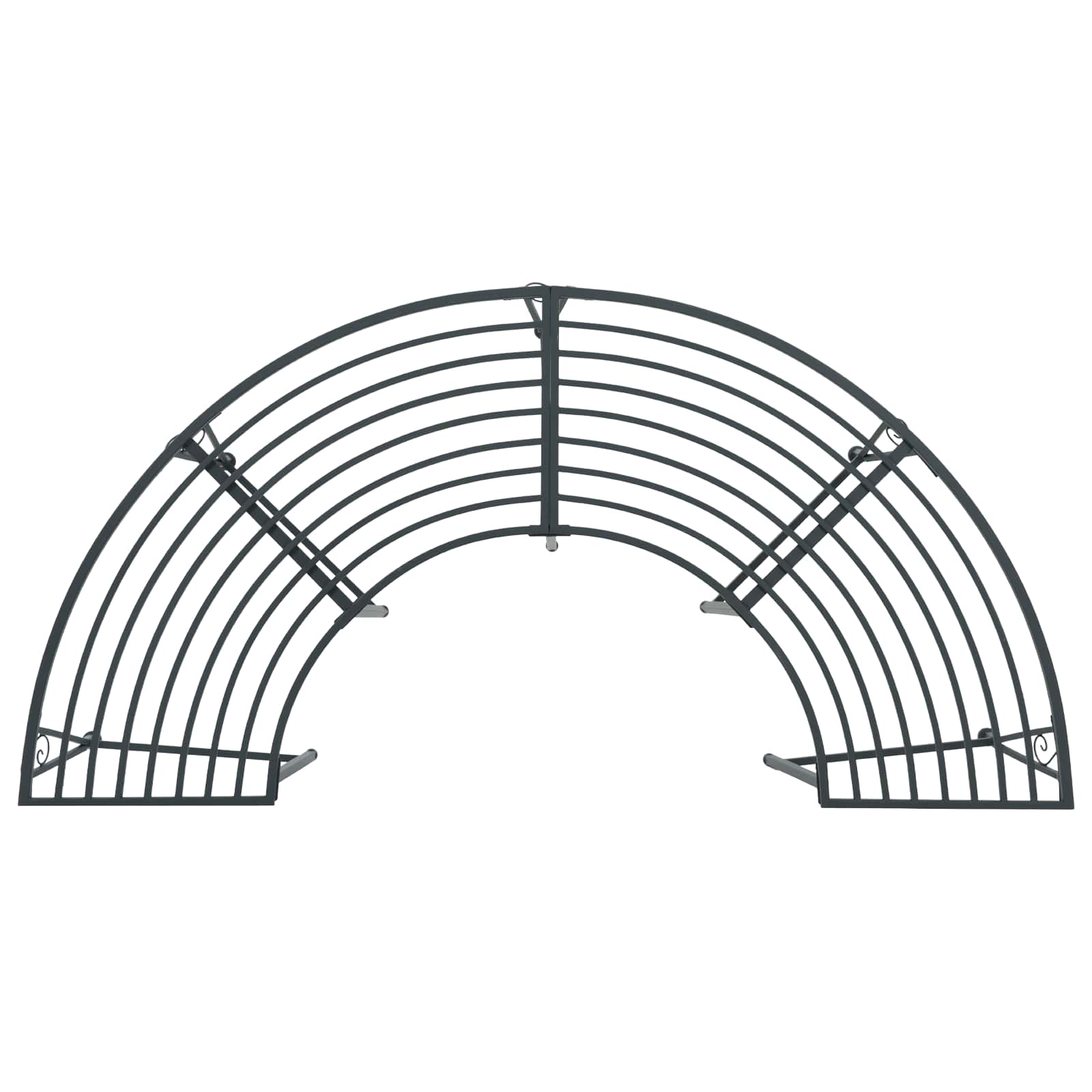 Klupa pod drvetom 4-Broj sjedala 160 x 80 x 44 cm Čelik