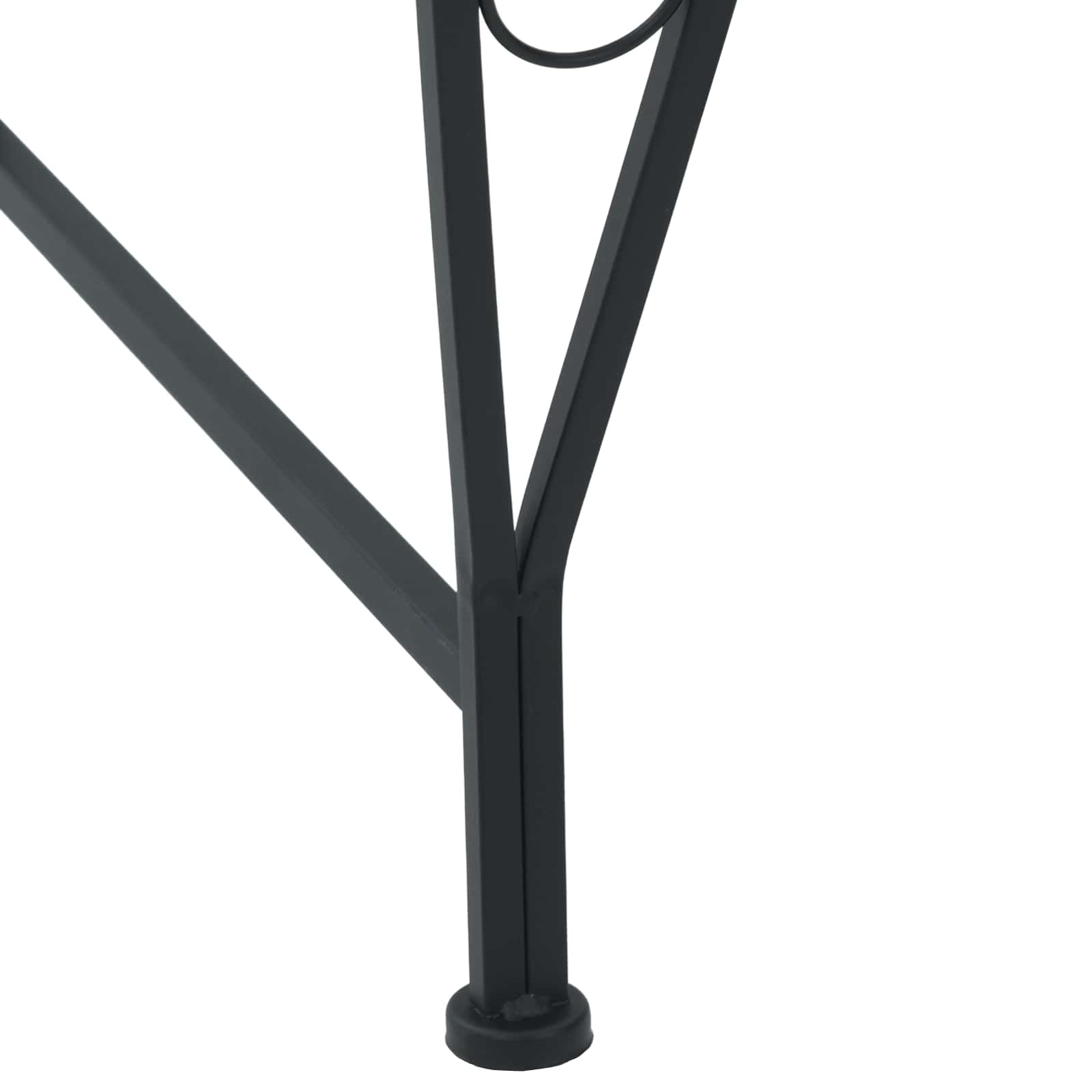 Klupa pod drvetom 8-Broj sjedala Ø 160 x 44 cm Čelik Crna