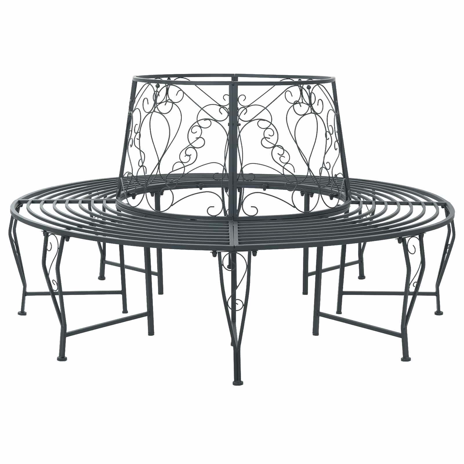 Klupa pod drvetom 8-Broj sjedala Ø 160 x 89 cm Čelik