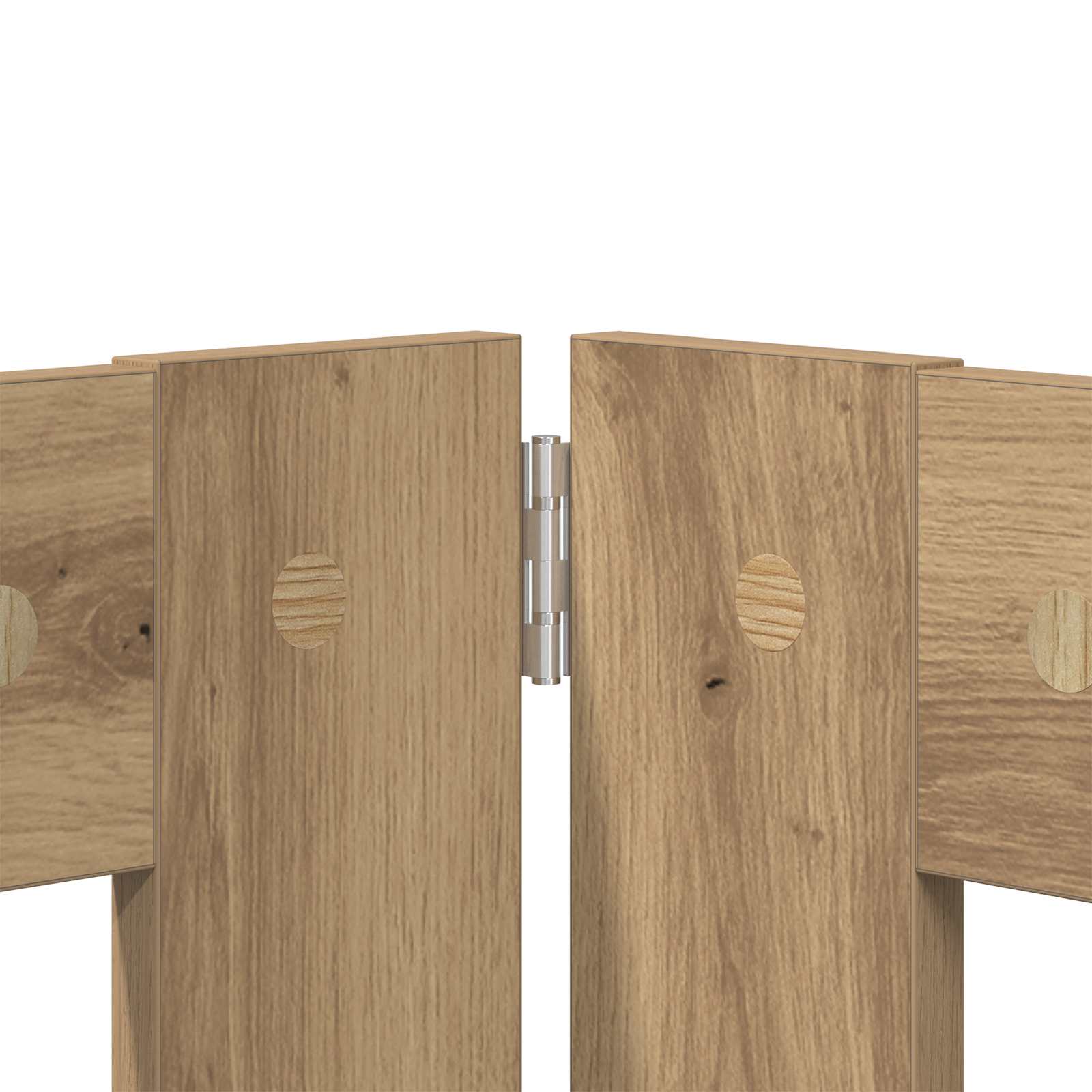 Vrata za pse s postoljem 2 pcs Hrast artisan 100 x 100 cm