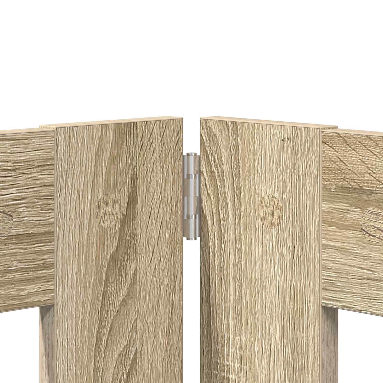 Vrata za pse s postoljem 2 pcs Hrast sonoma 60 x 80 cm