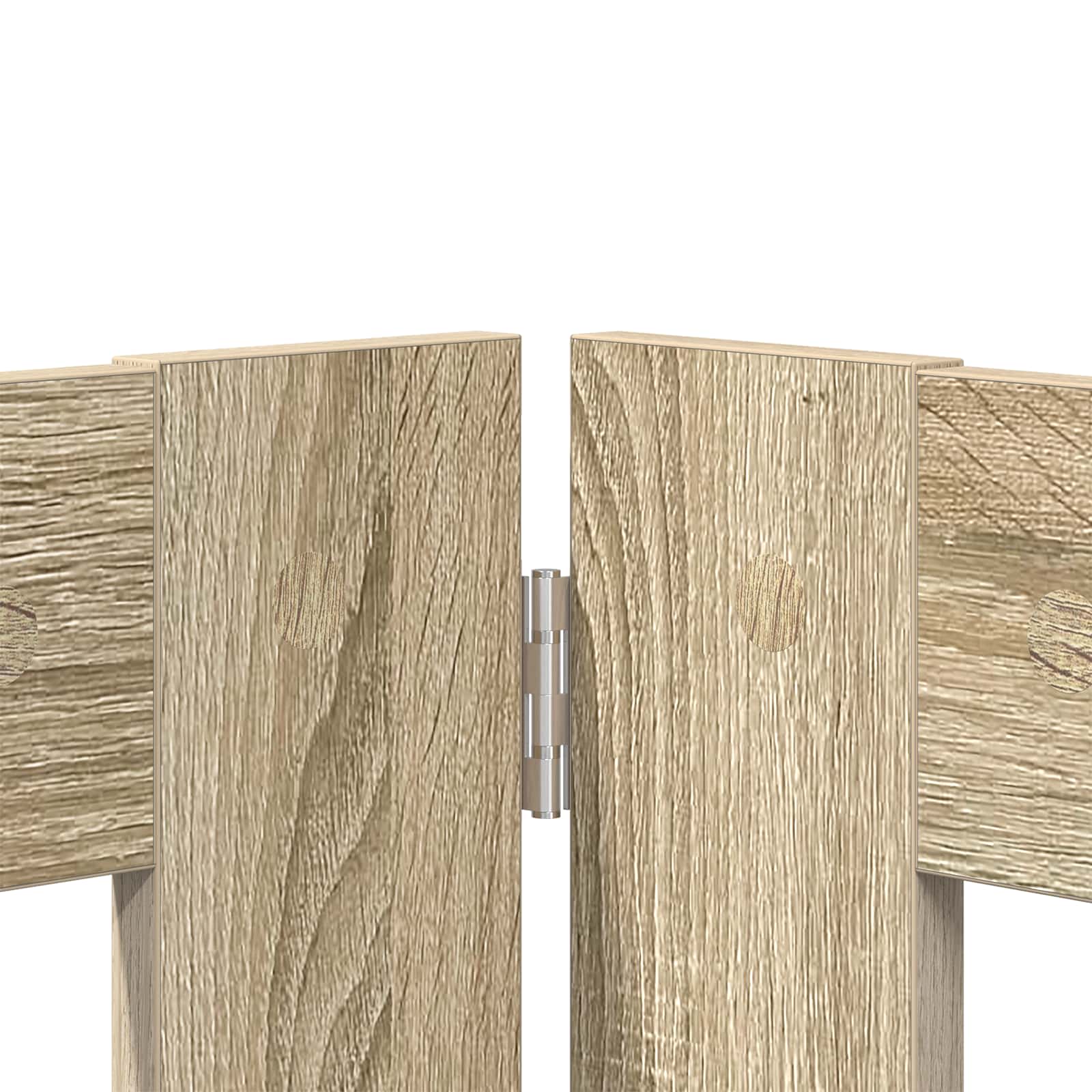Vrata za pse s postoljem 4 pcs Hrast sonoma 100 x 60 cm
