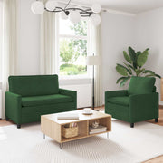 Set sofe 2 pcs Jungle zelena Tkanina