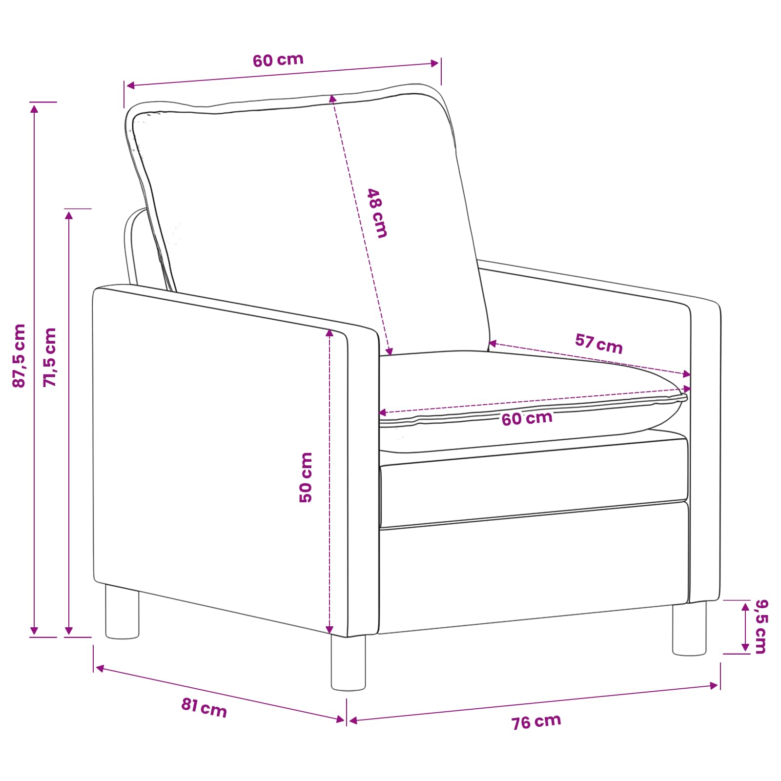 Set sofe 2 pcs Bež Poliester
