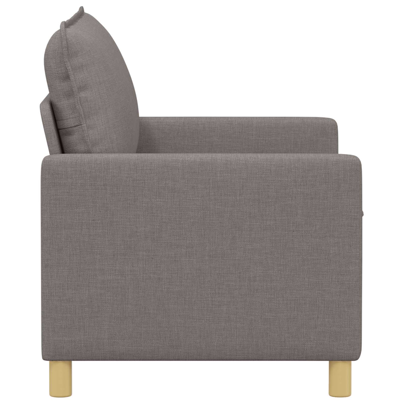 Sofa Sivosmeđa 126 x 81 x 87,5 cm Tkanina