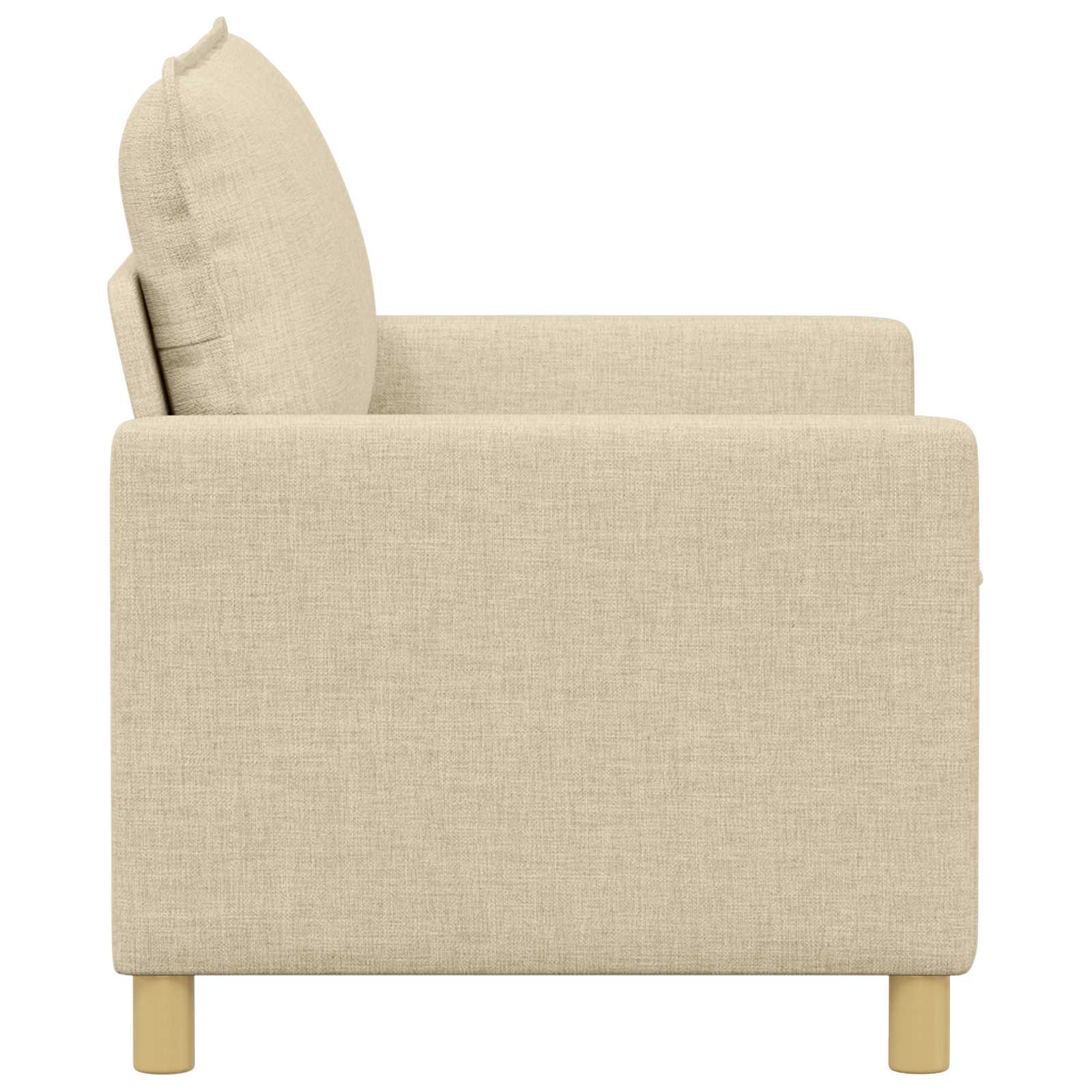 Sofa Krem 126 x 81 x 87,5 cm Tkanina