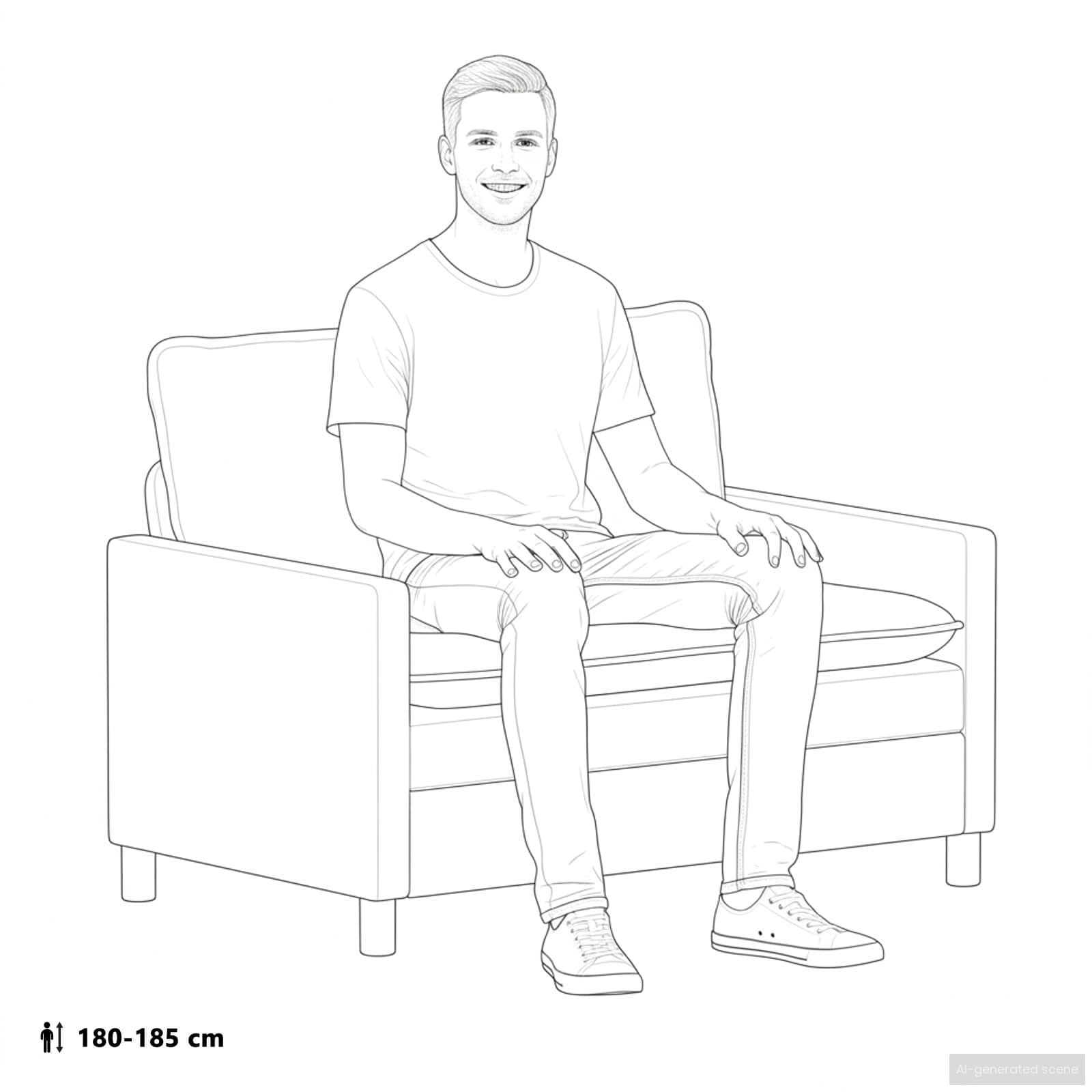 Sofa Bež 126 x 81 x 87,5 cm Poliester