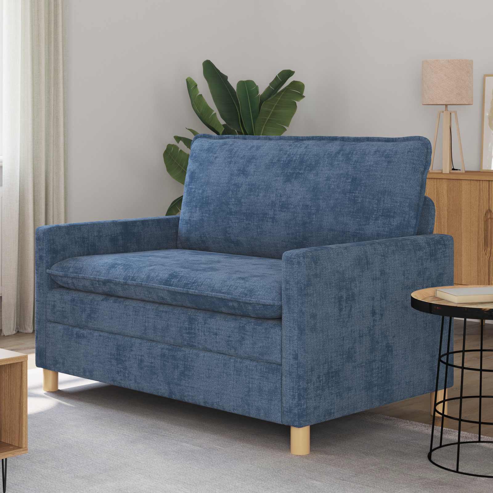 Sofa Plava 126 x 81 x 87,5 cm Poliester
