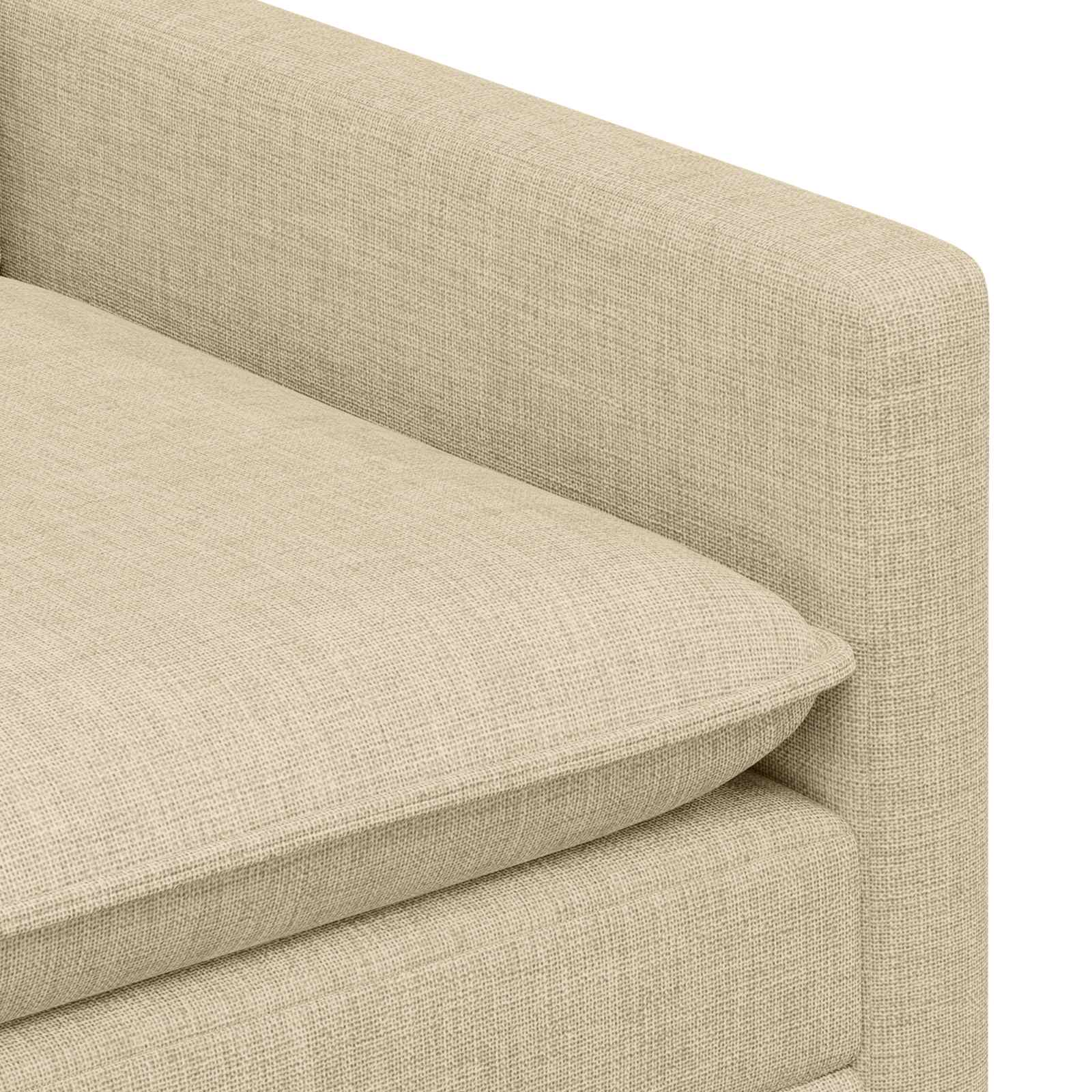 Sofa Krem 156 x 81 x 87,5 cm Tkanina