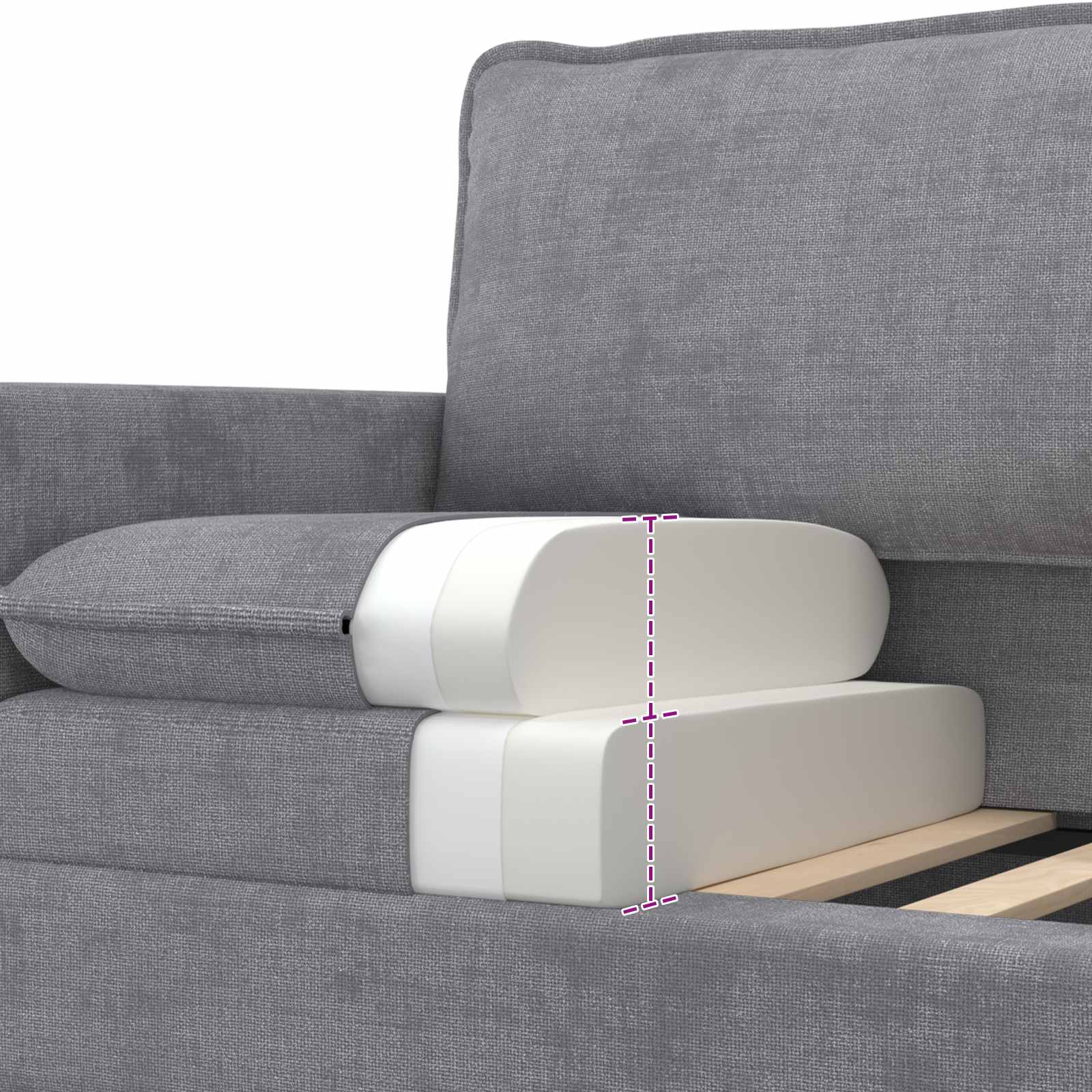 Sofa Svjetlosiva 156 x 81 x 87,5 cm Poliester