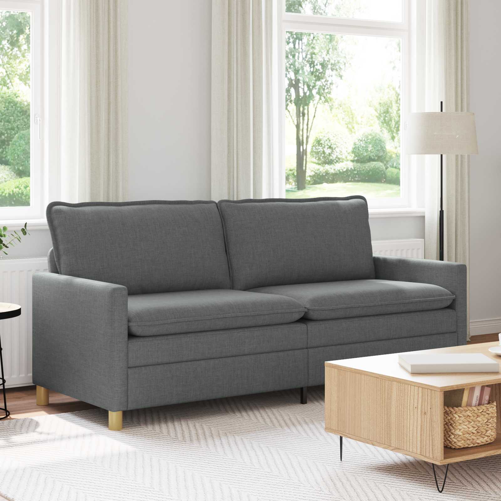 Sofa Tamnosiva 196 x 81 x 87,5 cm Tkanina
