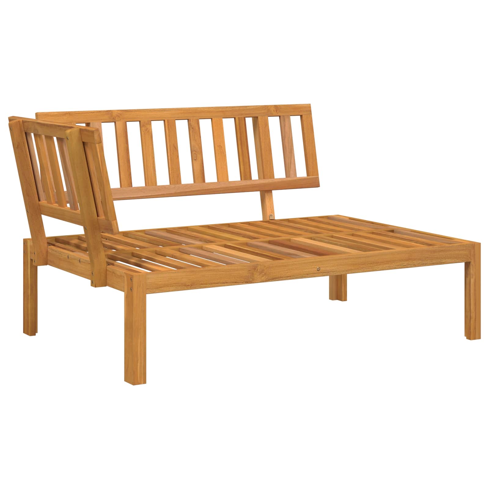 Set sofe s jastukom 4 pcs Sivo-smeđa Čvrsto drvo akacije