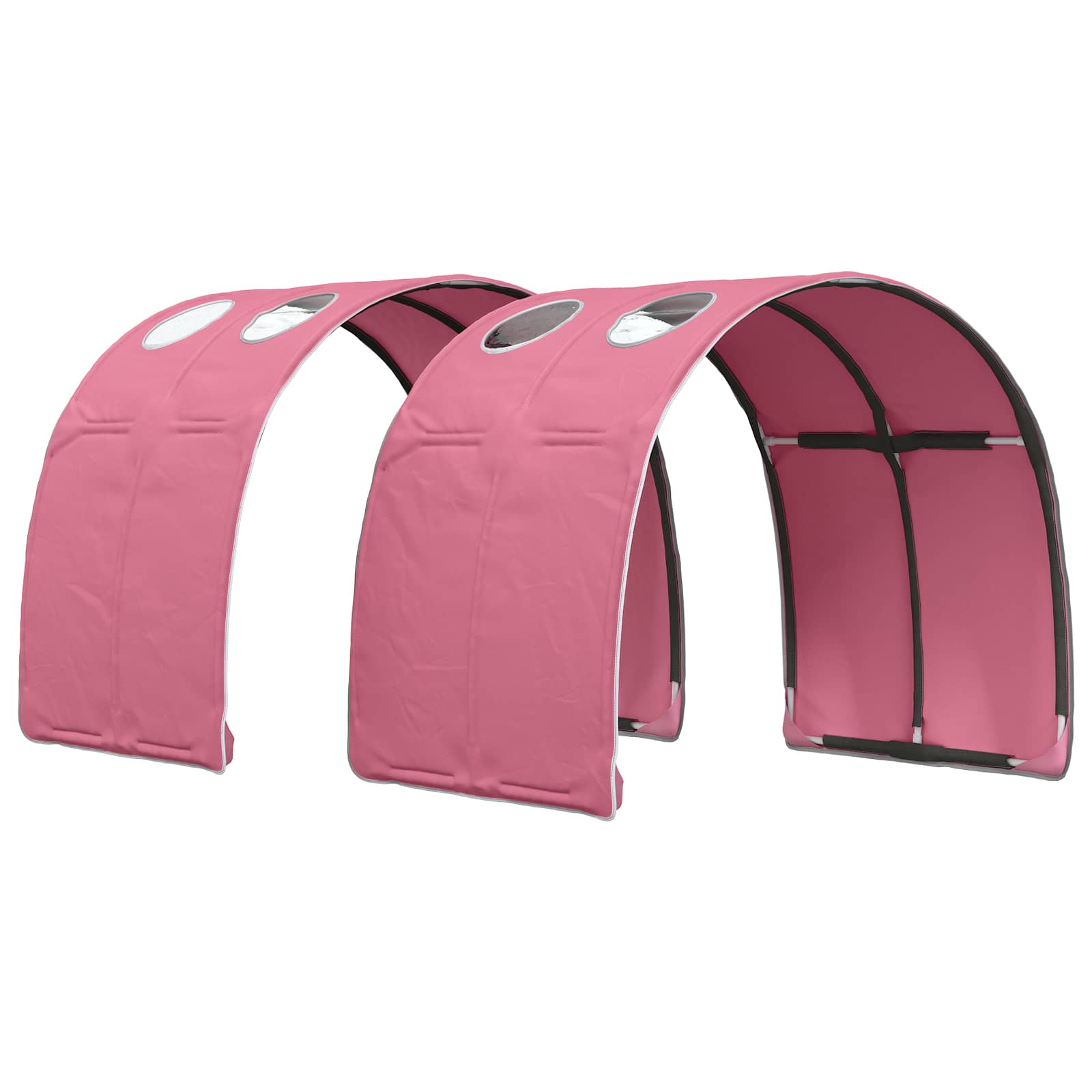 Tunis za krevet 2 pcs Ružičasta 211 x 67.5 x 2 cm Poliester