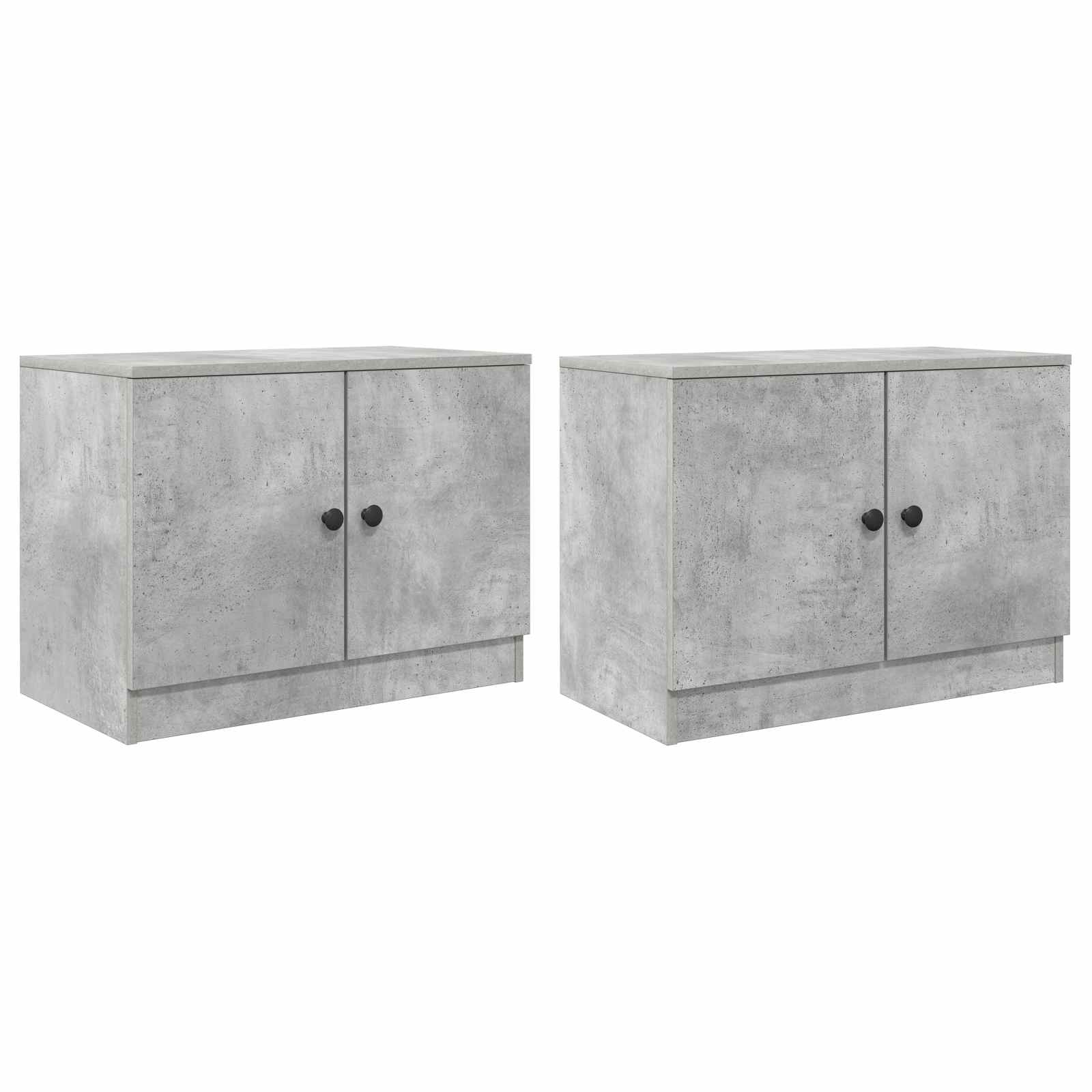 Ormar za krevet na kat 2 kom. Betonska siva 66 x 35 x 48 cm